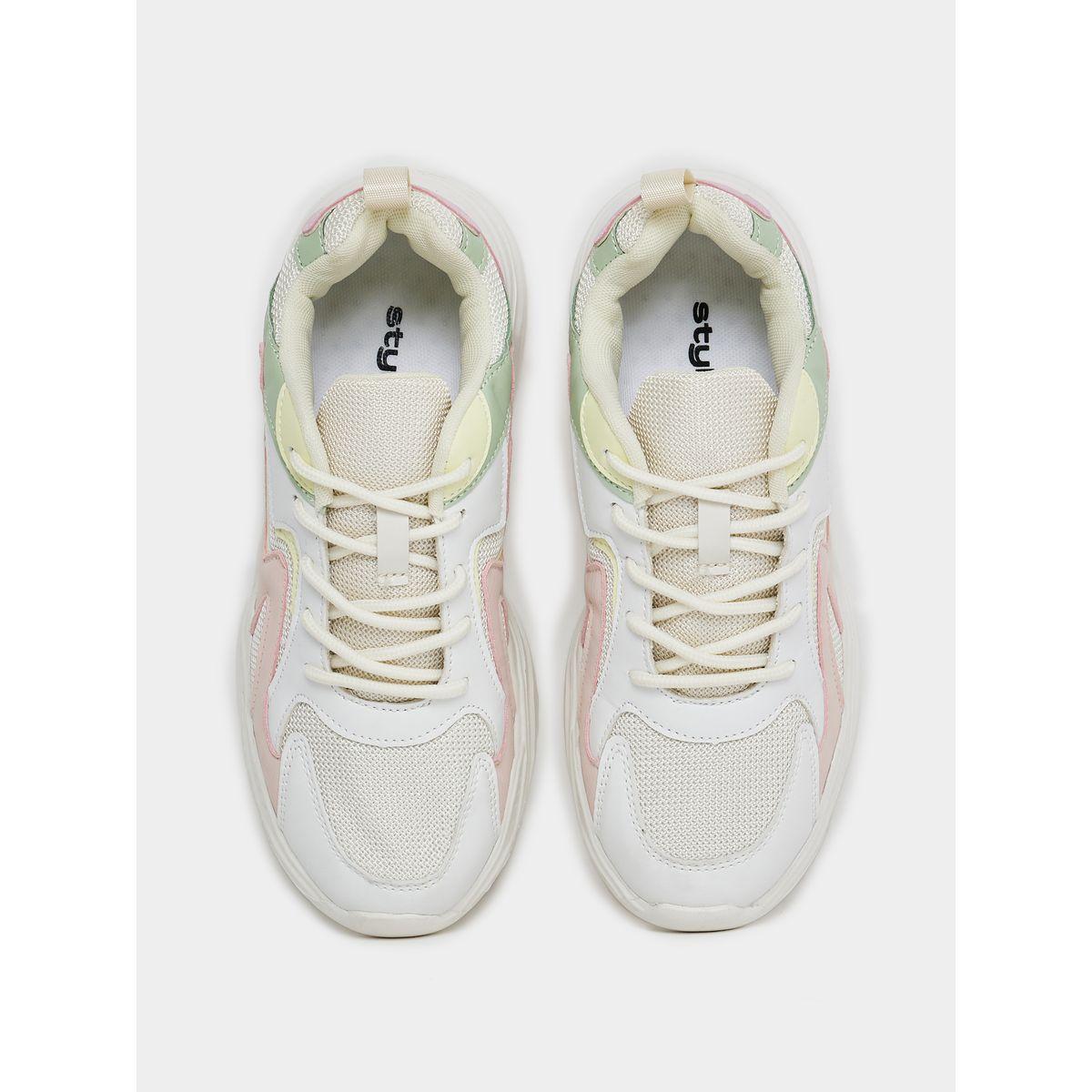 Styli Color Block Textured Chunky Sneakers-women-shoes-sneakers-image-6