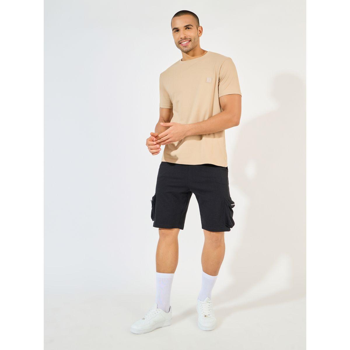 Styli Crew Neck Regular Fit T-Shirt with Silicon Badge-men-clothing-tshirtsandpolos-tshirts-image-2