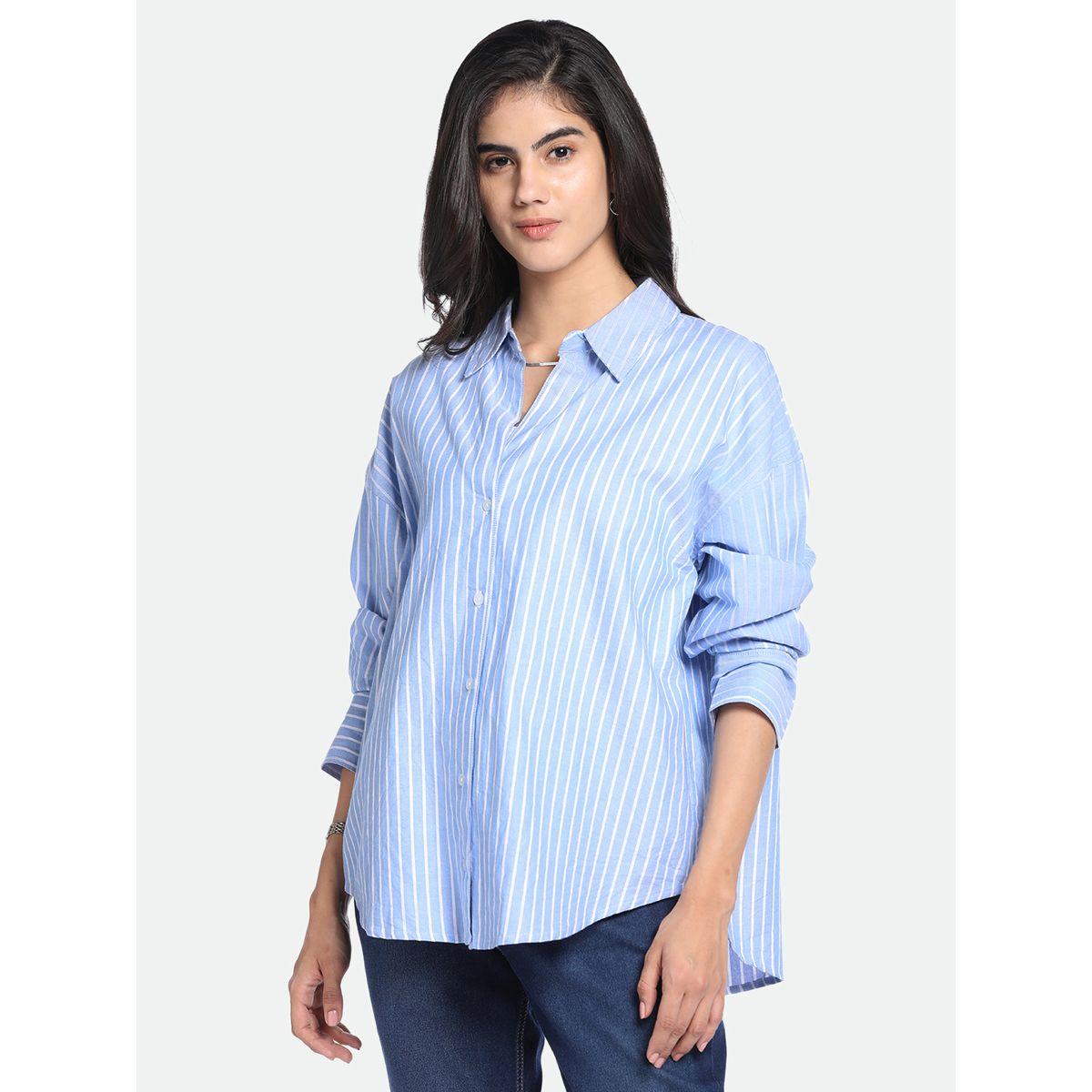 Dennis Lingo X Styli  Striped Oversized Longline Shirt-women-clothing-shirtsandblouses-shirts-image-2