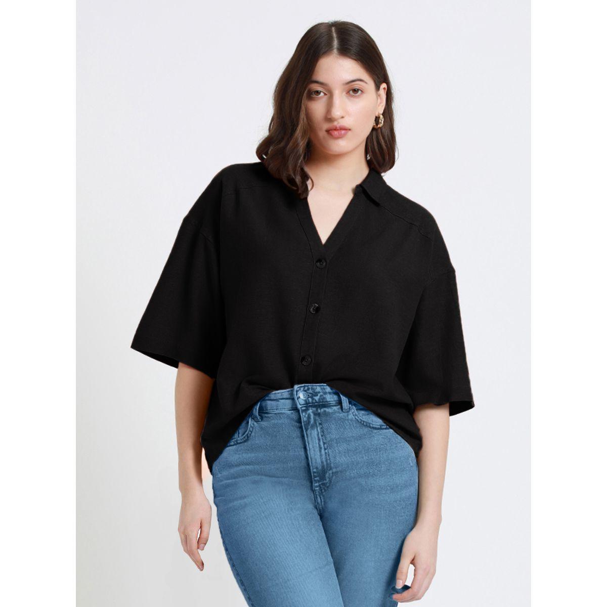 Dennis Lingo X Styli  Relaxed Fit Casual Shirt with Buttons-women-clothing-shirtsandblouses-shirts-image-1