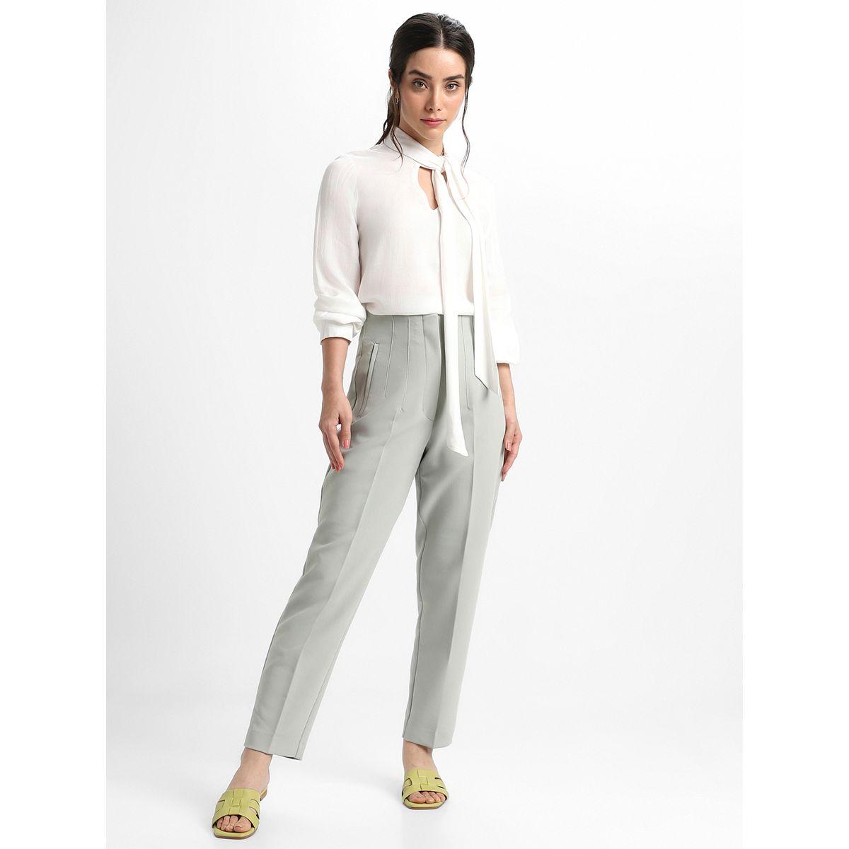 Dennis Lingo X Styli  Tie-Up Neck Regular Fit Top-women-clothing-shirtsandblouses-blouses-image-5