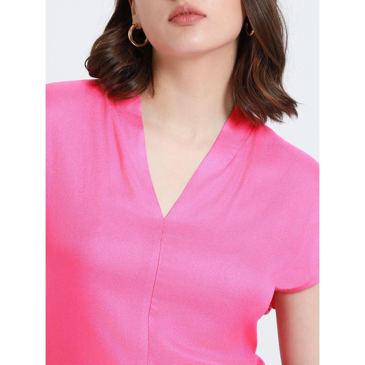 Dennis Lingo X Styli  V Neck Regular Fit Solid Top-women-clothing-shirtsandblouses-blouses-image-4