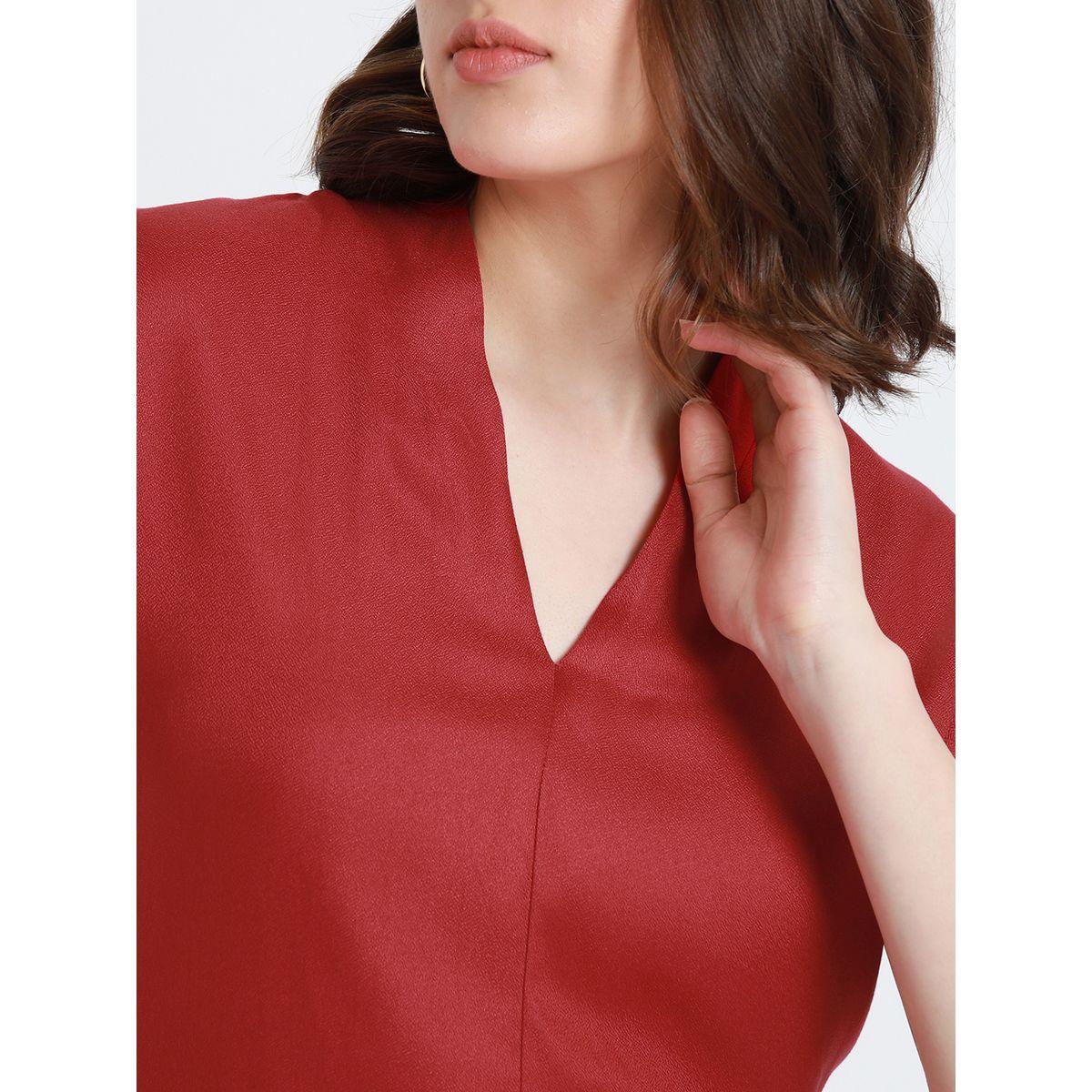 بلوزة سادة بقصة عادية واكمام قصيرة دينيس لينجو × ستايلي-women-clothing-shirtsandblouses-blouses-image-4