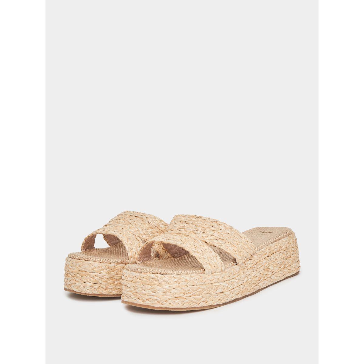 Styli Woven Espradille Wedge Flatform Heeled Sandals-women-shoes-heels-image-1