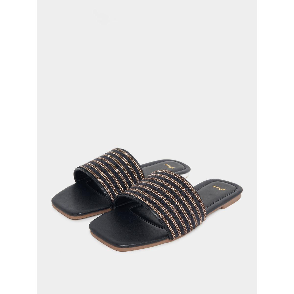 Styli Embellished Strap Flat Sandals-women-shoes-sandals-flats-image-3