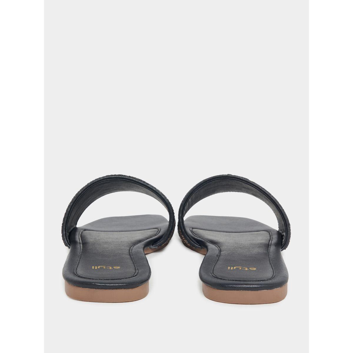 صندل فلات كاجوال بسير منمق-women-shoes-sandals-flats-image-3