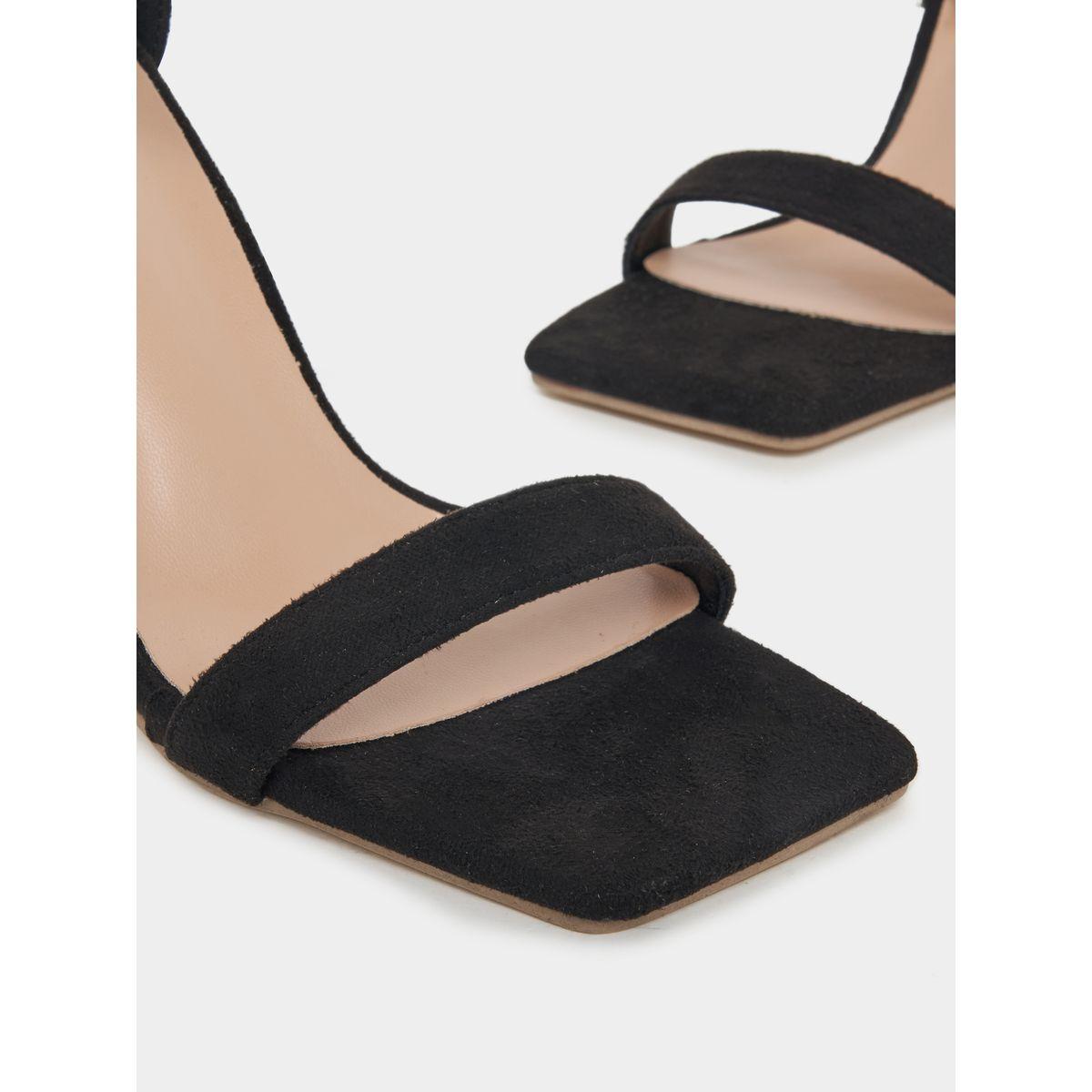 Styli Metallic Rhinestone Ankle Strap Sandals-women-shoes-heels-image-3