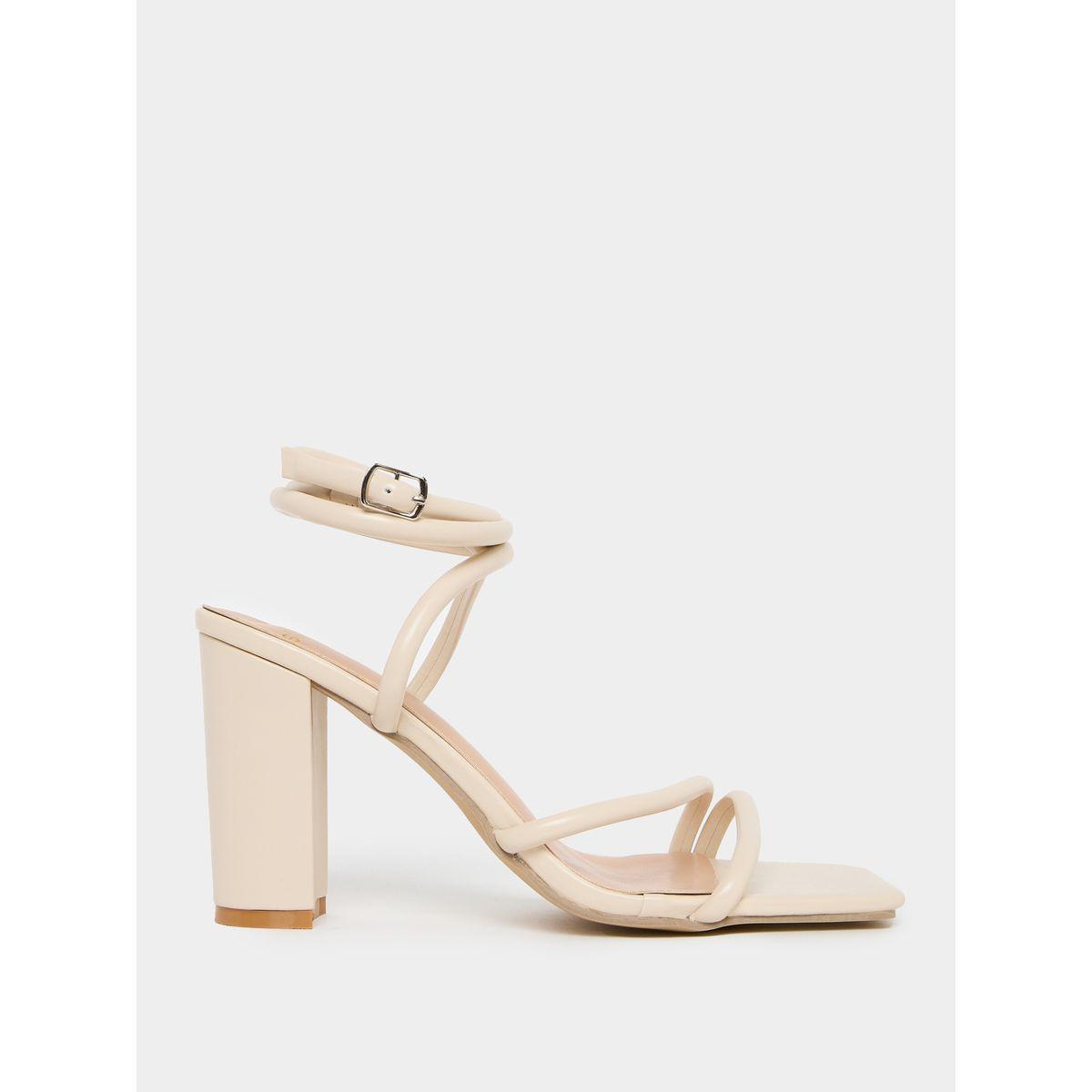 Styli Multi Ankle Strap Block Heel Sandals-women-shoes-heels-image-1