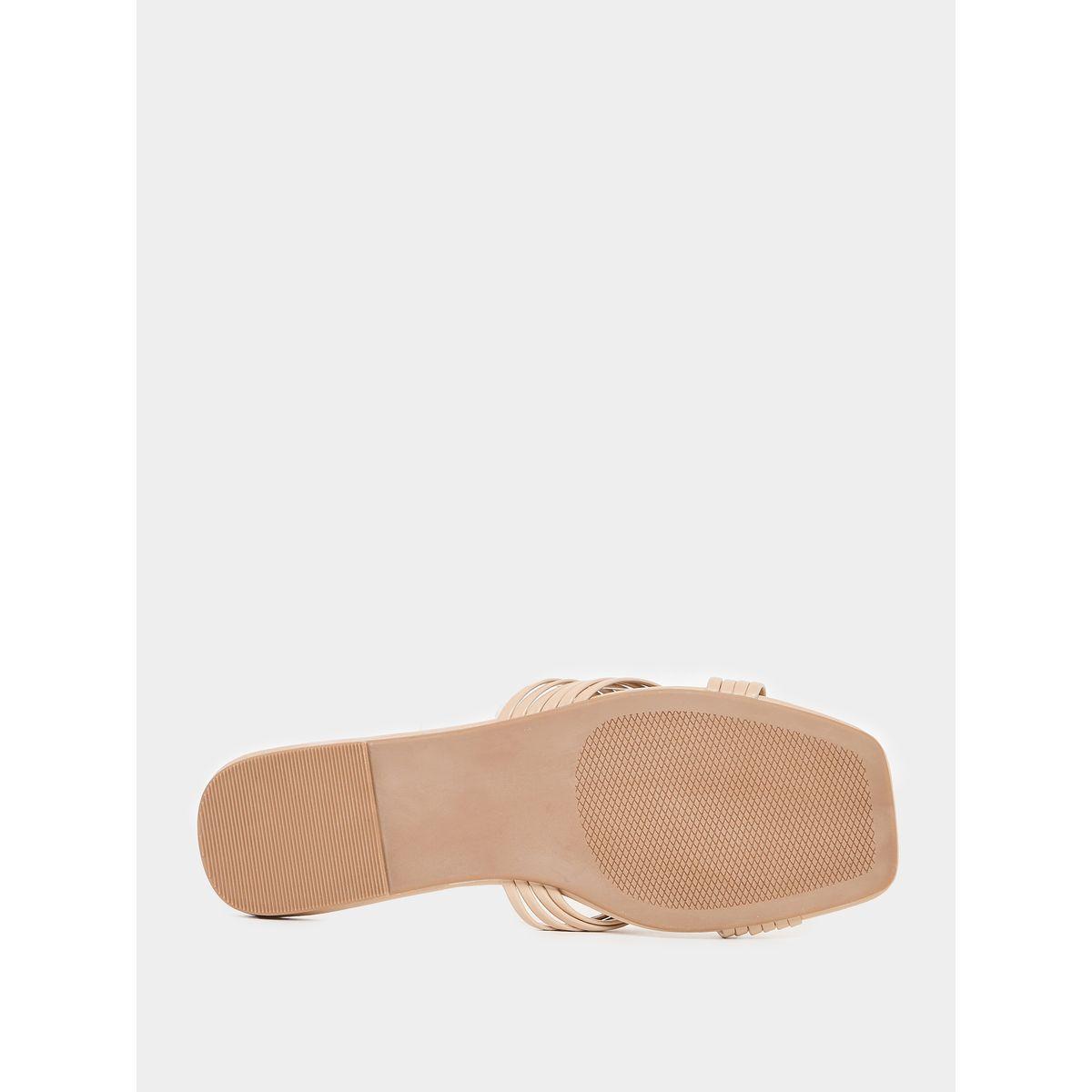 Styli Solid Cross Strap Flat Sandals-women-shoes-sandals-flats-image-6