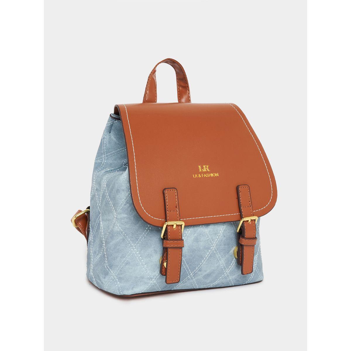 Styli Flap Over Stitch Detail Backpack-women-bagsandwallets-backpacks-image-1