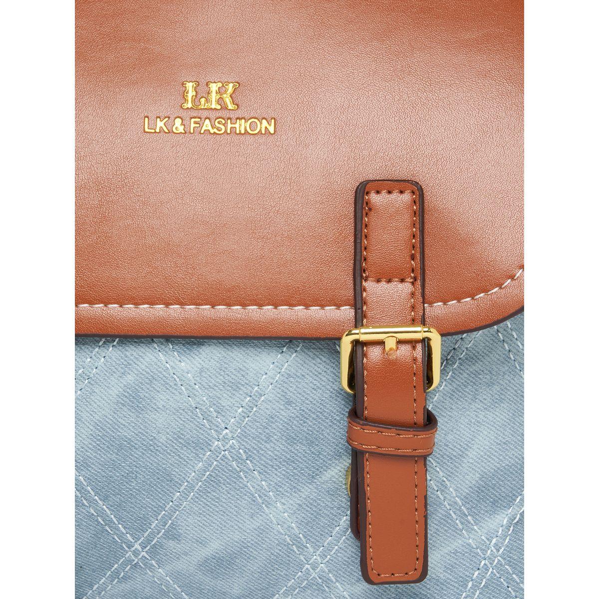 Styli Flap Over Stitch Detail Backpack-women-bagsandwallets-backpacks-image-2