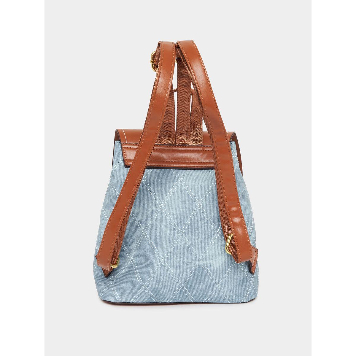 Styli Flap Over Stitch Detail Backpack-women-bagsandwallets-backpacks-image-3