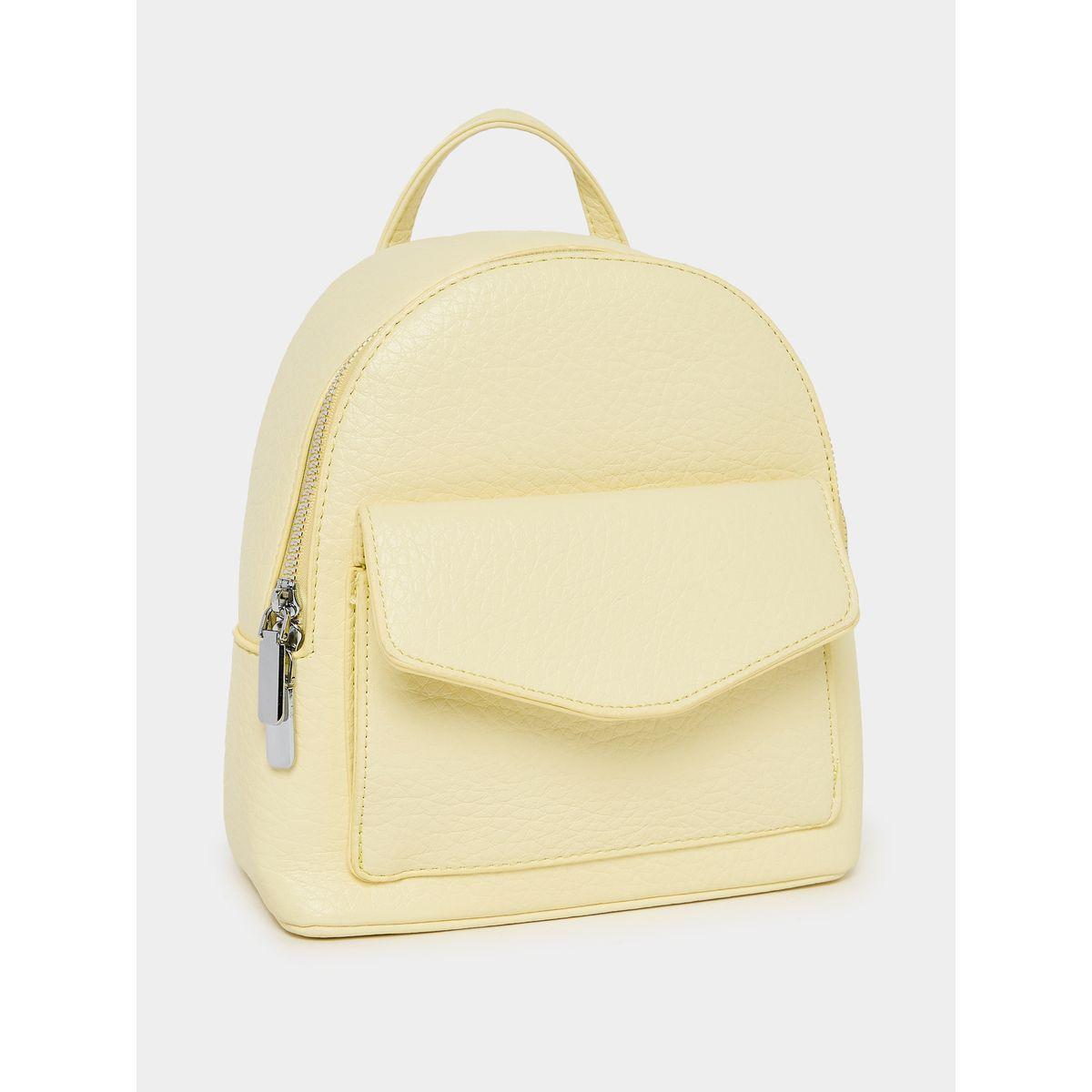 Styli Textured Backpack with Zip Closure-women-bagsandwallets-backpacks-image-1