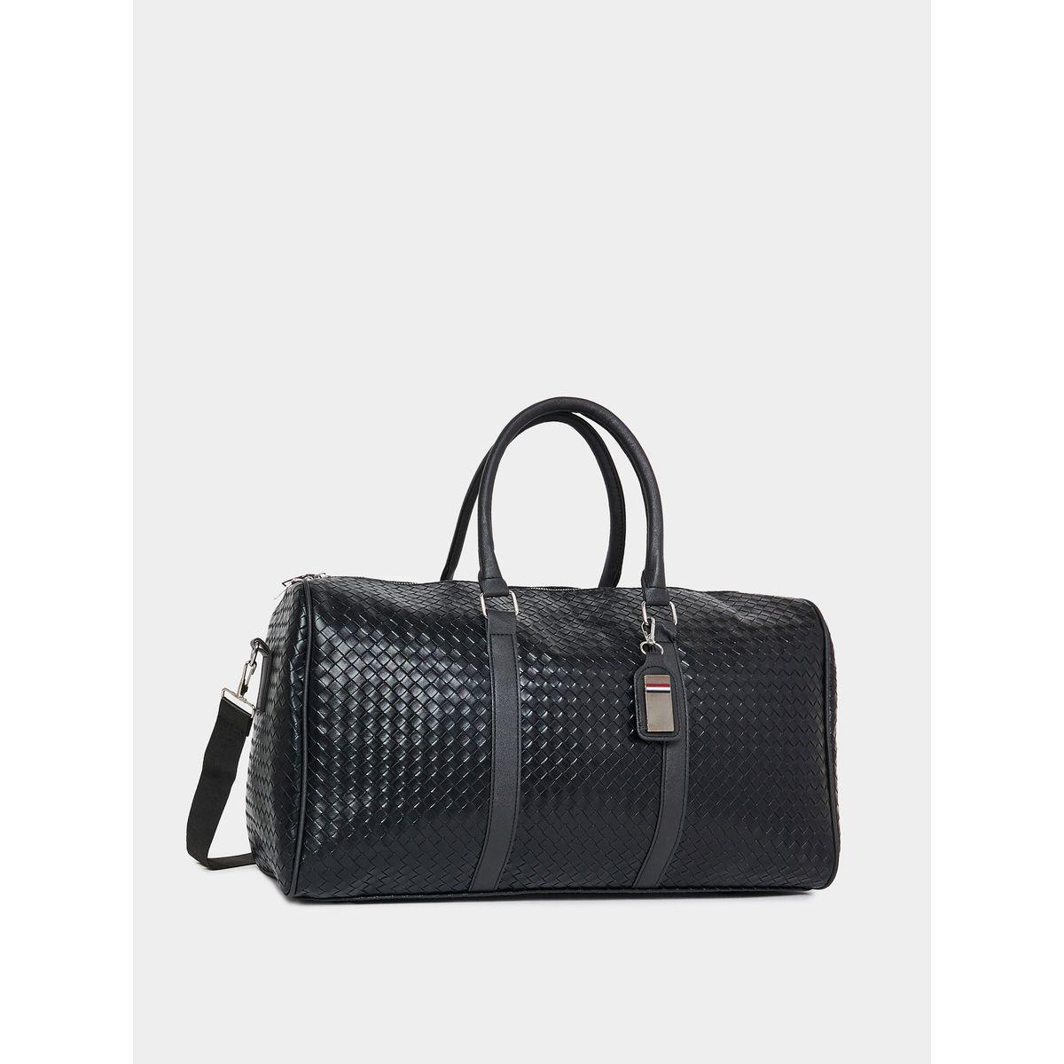 Styli Textured Gym Bag with Zip Closure-travel-luggagesandbags-luggage-image-1