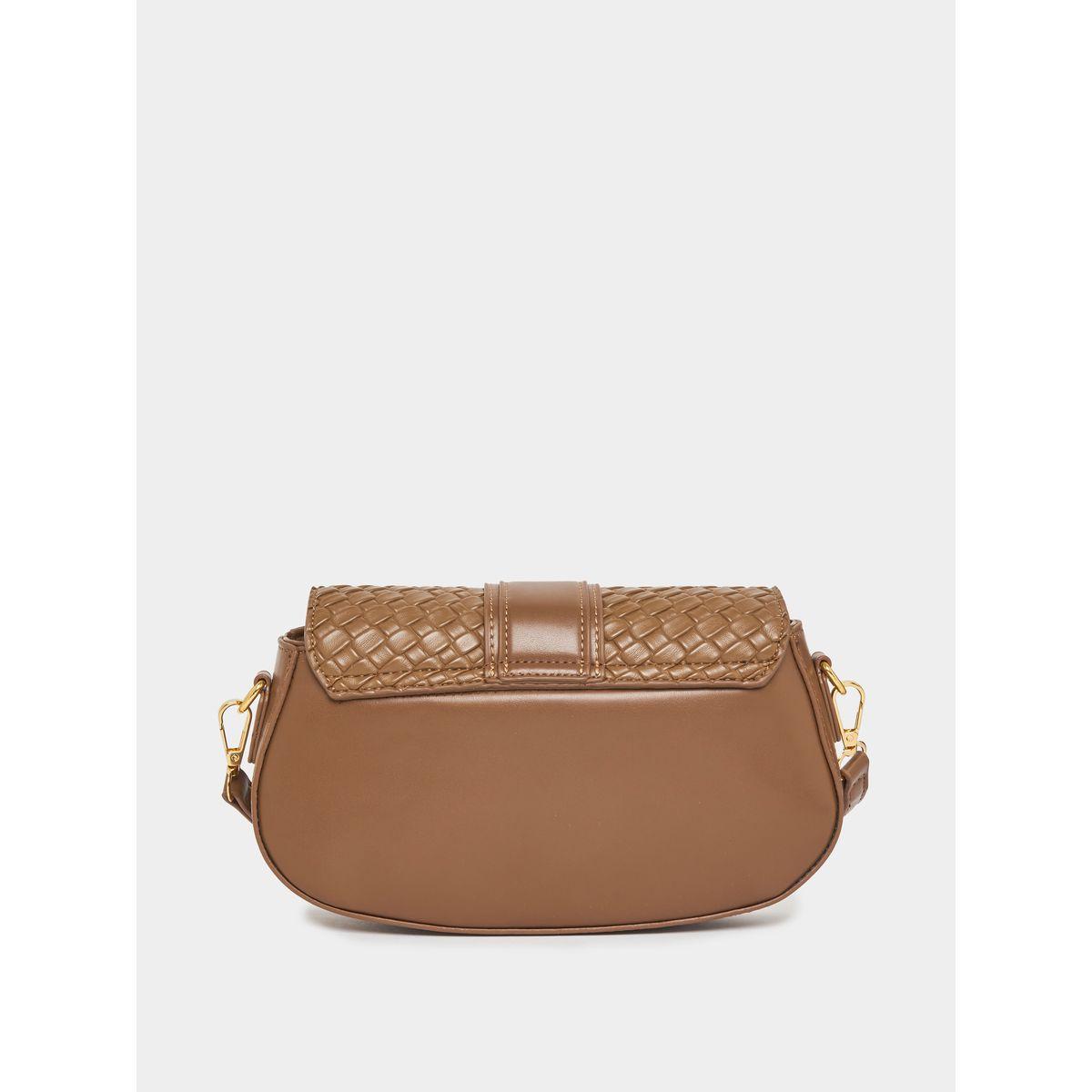 Styli Textured Shoulder Bag with Push-Lock-women-bagsandwallets-handbags-image-6