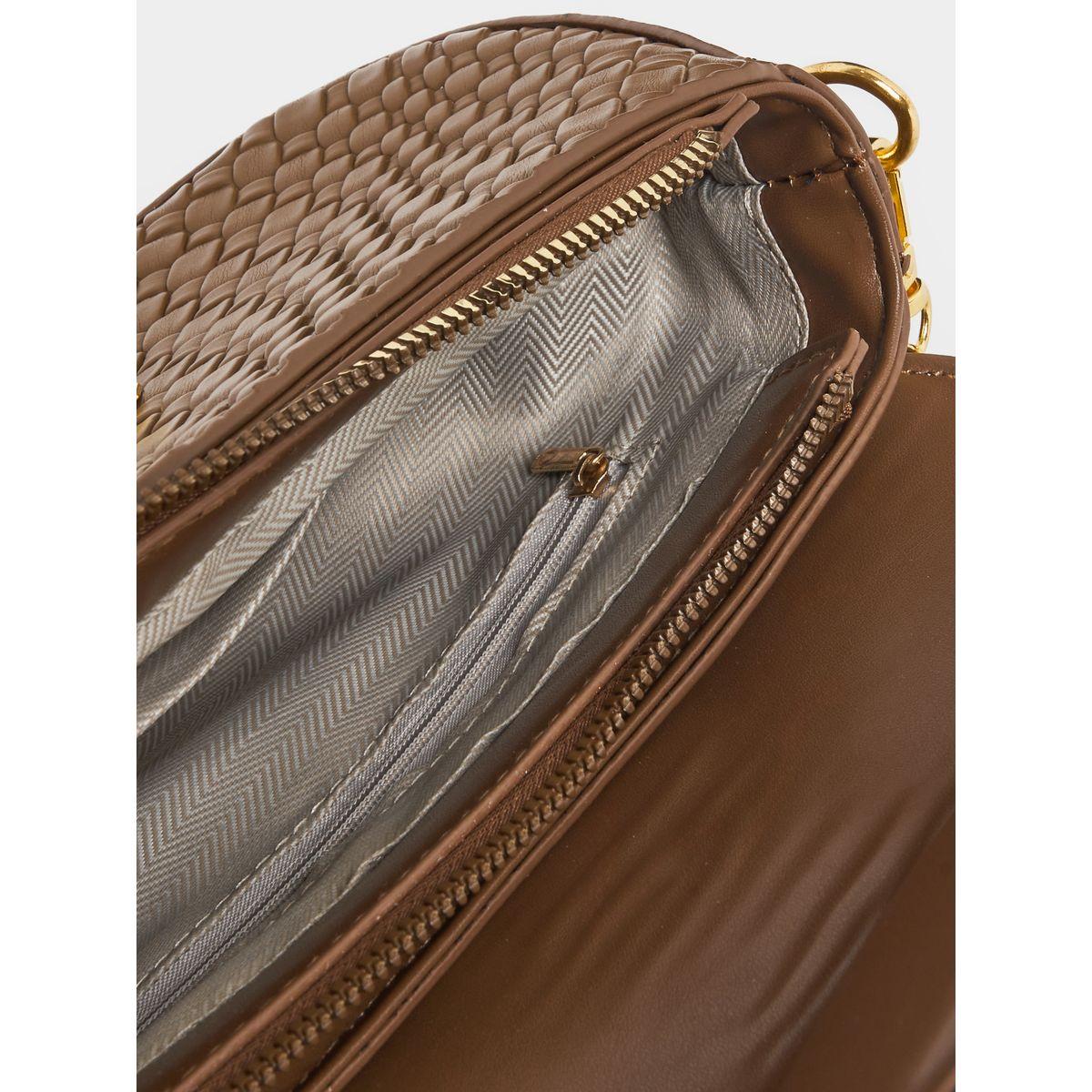 Styli Textured Shoulder Bag with Push-Lock-women-bagsandwallets-handbags-image-8