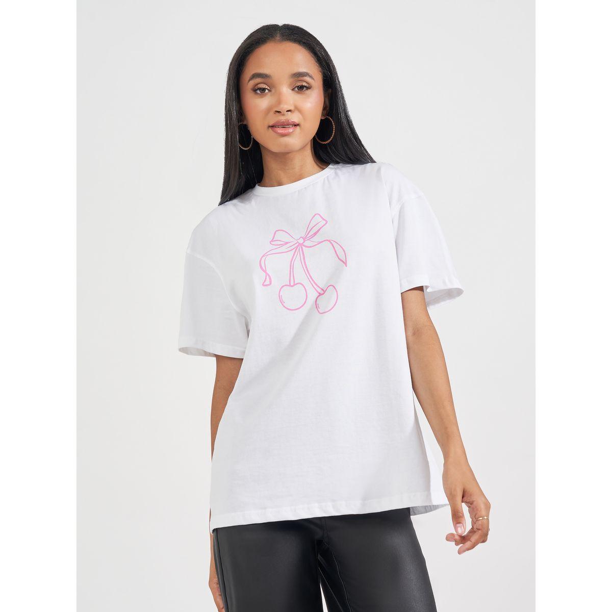 Styli Oversized Bow Graphic Print T-Shirt-women-clothing-tshirts-image-3