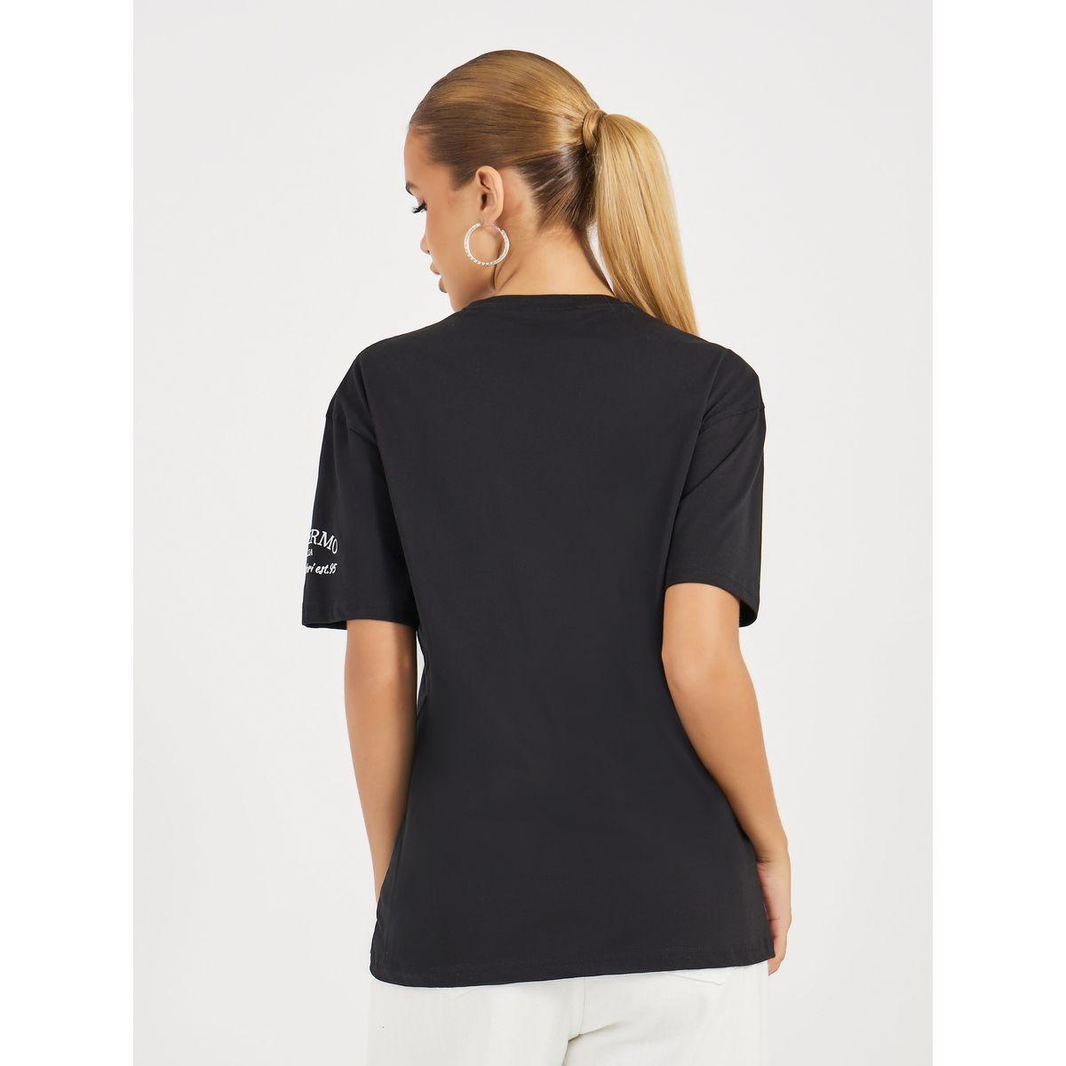 تيشيرت فضفاض بطبعة جرافيك وأكمام قصيرة-women-clothing-tshirts-image-6