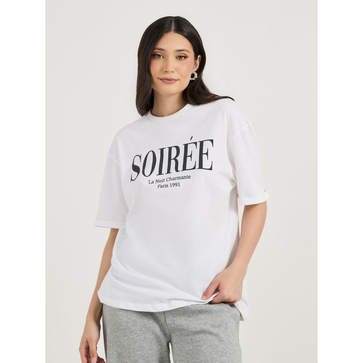 Styli Oversized Slogan Print Round Neck T-Shirt-women-clothing-tshirts-image-3