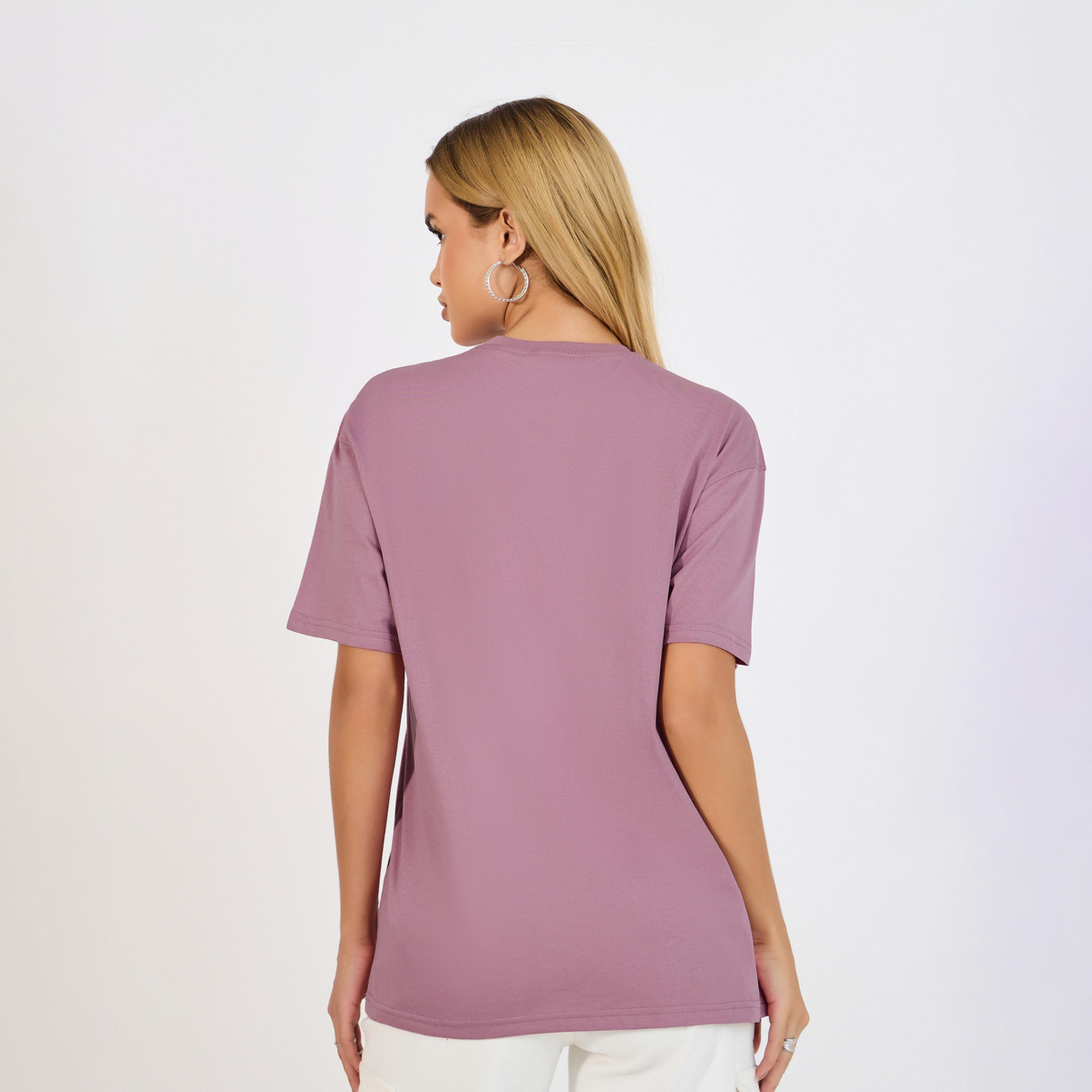 Styli Oversized Slogan Print Round Neck T-Shirt-women-clothing-tshirts-image-4