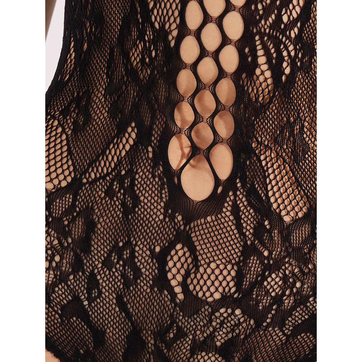 Styli All Over Lace Cut Out Detail Bodycon Bodysuit-women-clothing-lingerie-corsets-image-3