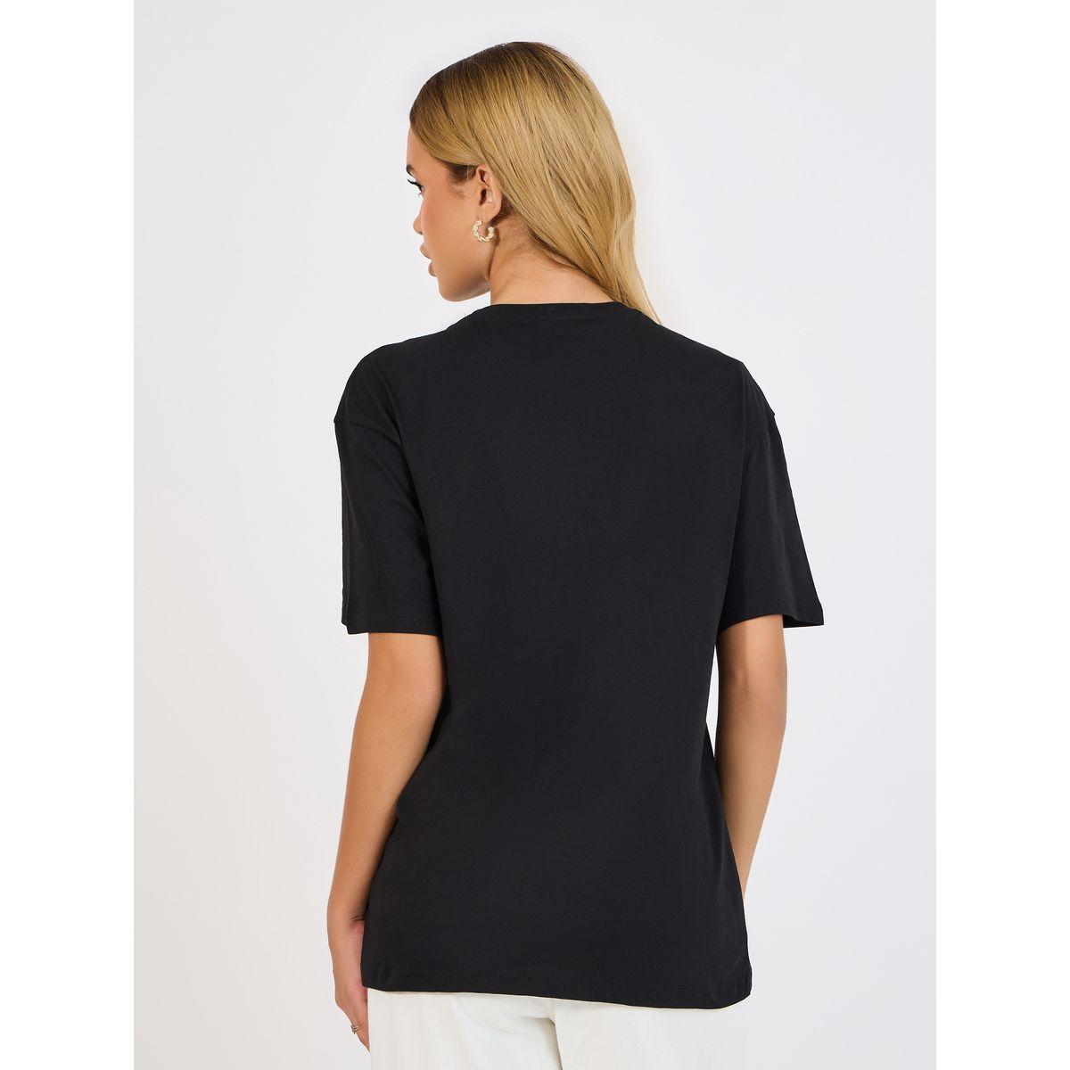 تيشيرت فضفاض بطبعة جرافيك وياقة دائرية-women-clothing-tshirts-image-4