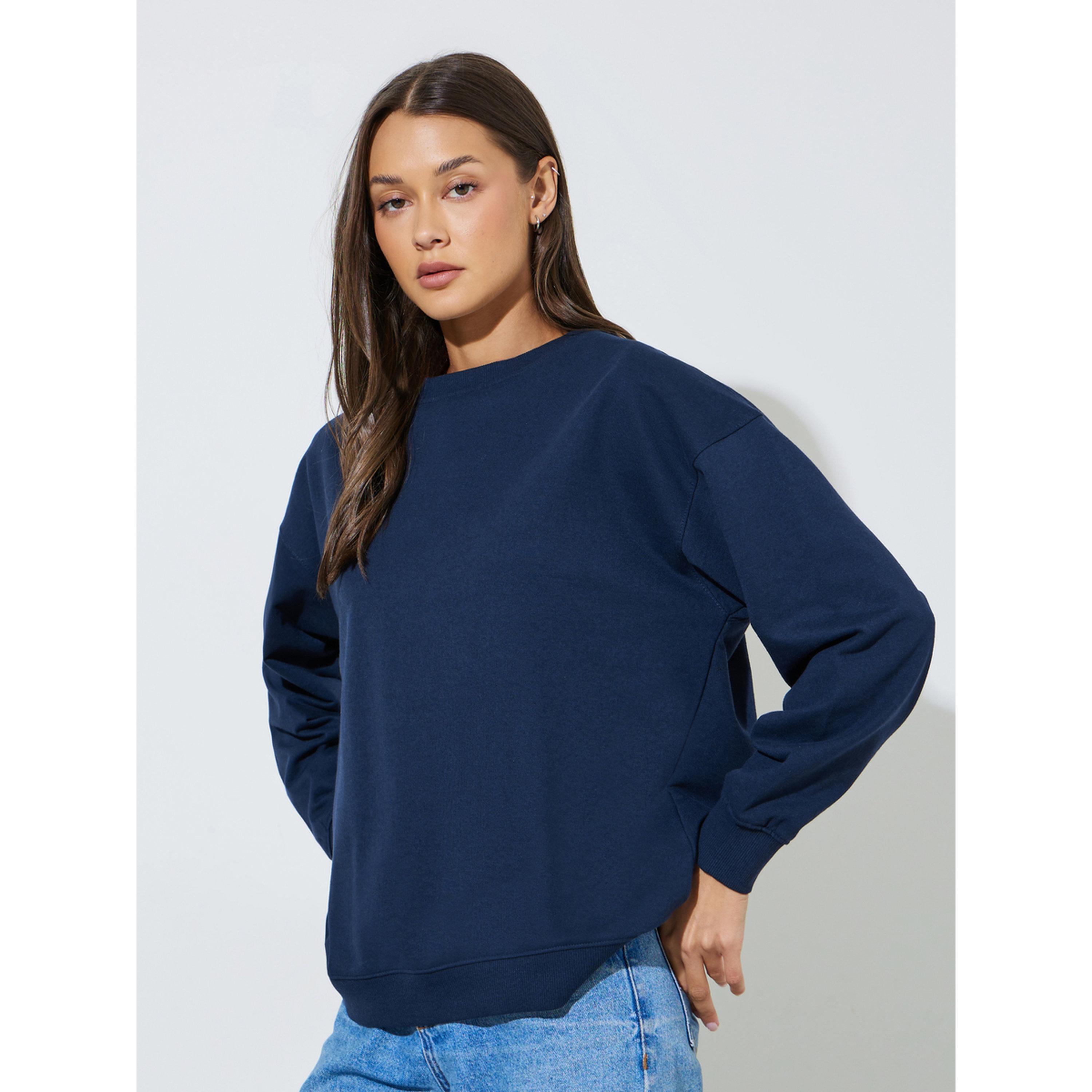Styli Oversized fit long line sweatshirt-women-clothing-hoodiesandsweatshirts-sweatshirts-image-1