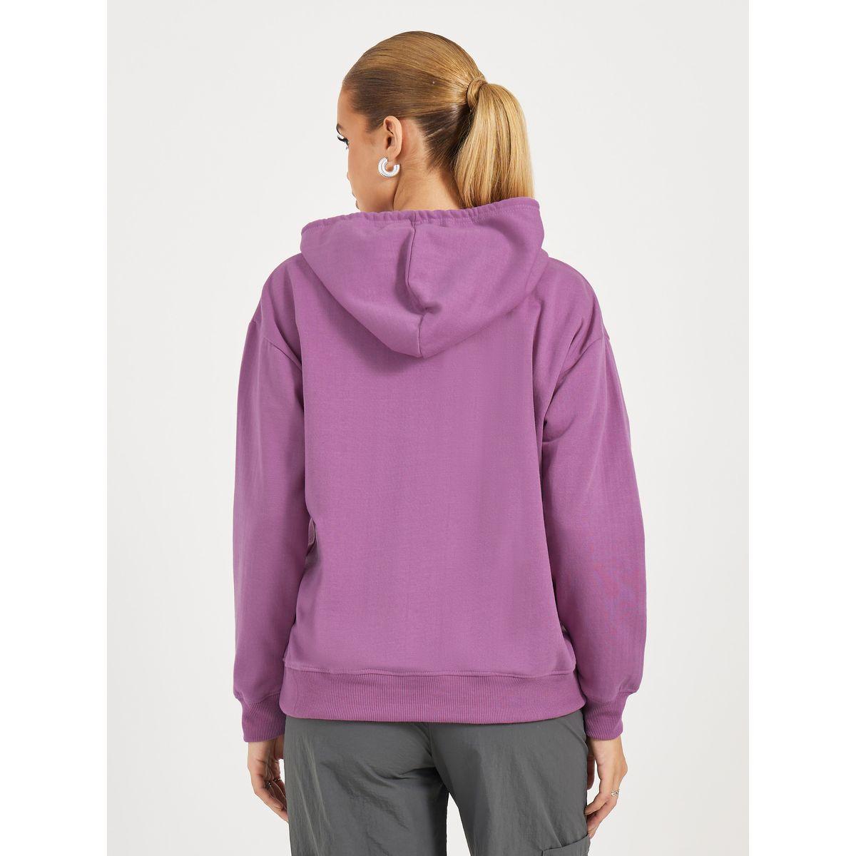 هودي بقصة عادية ونصف سحَّاب غلق-women-winterwear-hoodiesandsweatshirts-hoodies-image-4