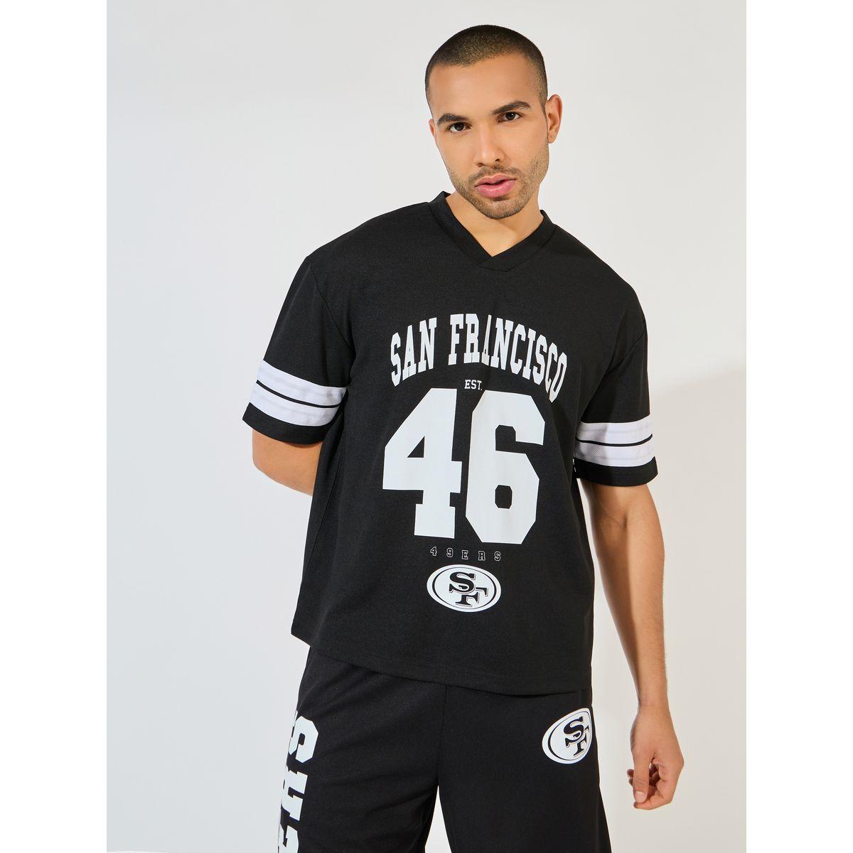 طقم منسق من شورت مع تيشيرت فضفاض بأكمام قصيرة-men-clothing-coordsets-image-2