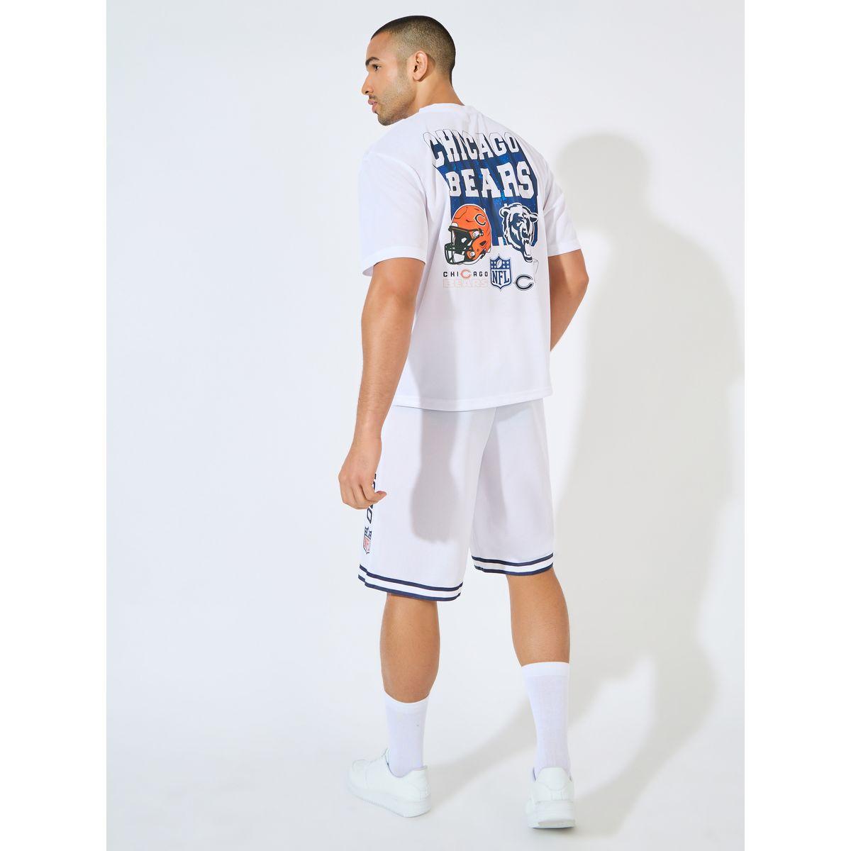 طقم منسق من شورت مع تيشيرت جيرسيه فضفاض-men-clothing-coordsets-image-1