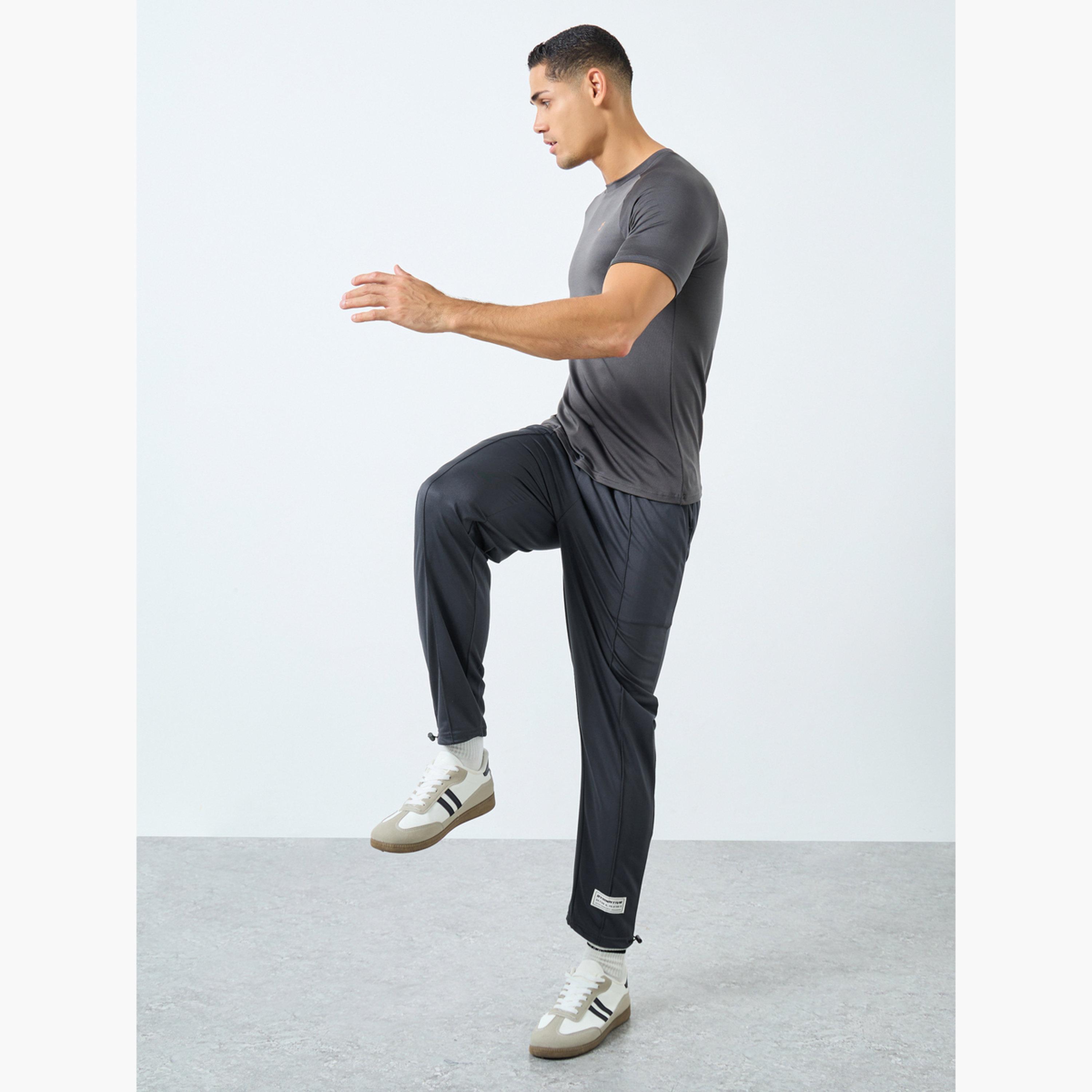 Styli Men Charcoal Ultra Soft Slim Pintuck Athleisure Joggers-men-clothing-sportswearandactivewear-bottoms-joggers-image-2