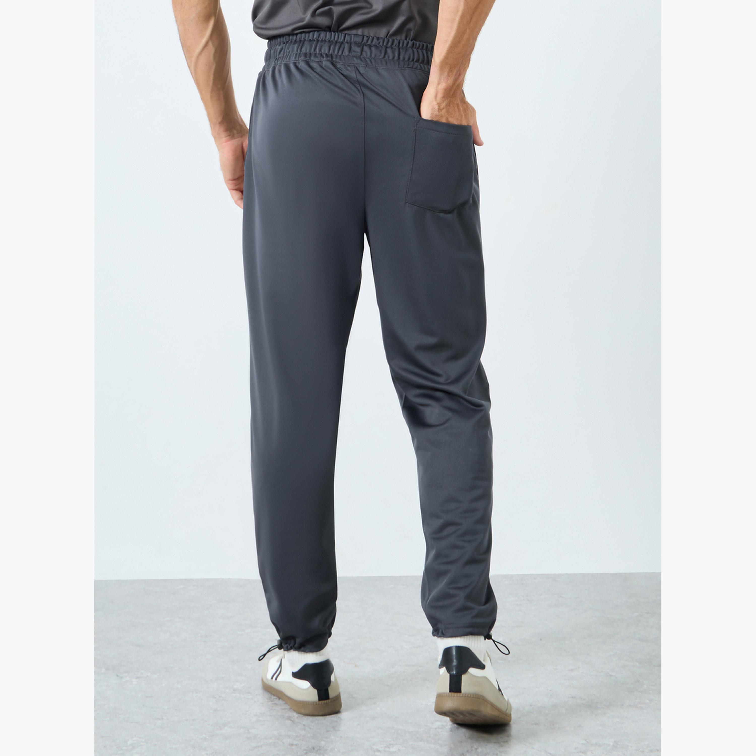 Styli Men Charcoal Ultra Soft Slim Pintuck Athleisure Joggers-men-clothing-sportswearandactivewear-bottoms-joggers-image-5