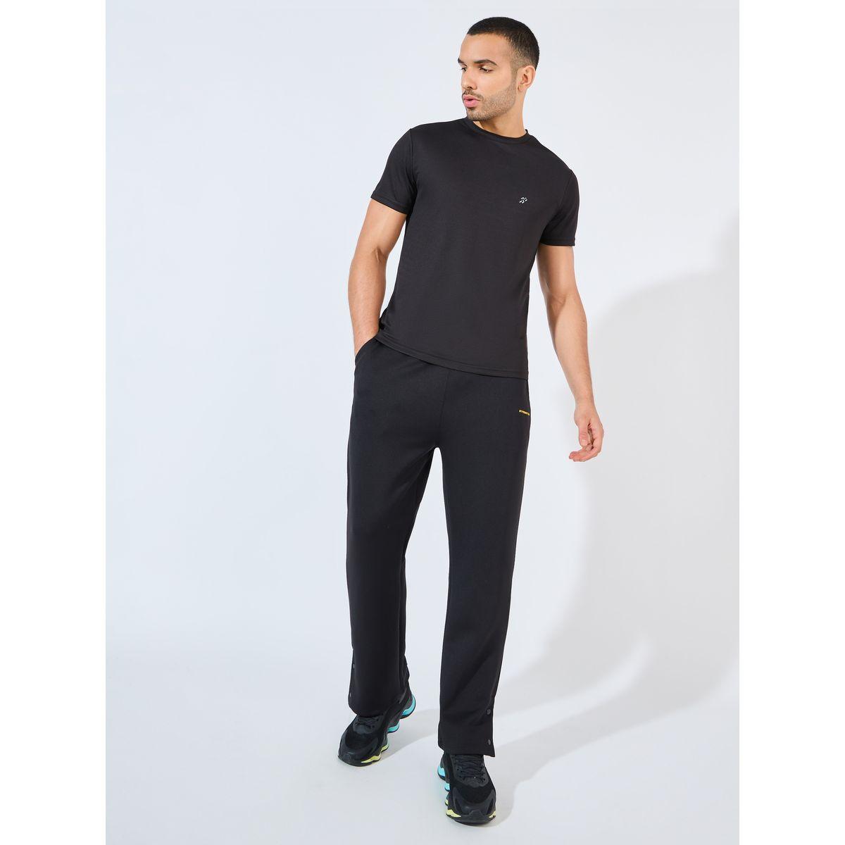 Styli Active Relaxed Fit Open Hem Scuba Pants With Bottom Snap Detail-men-clothing-sportswearandactivewear-bottoms-joggers-image-2