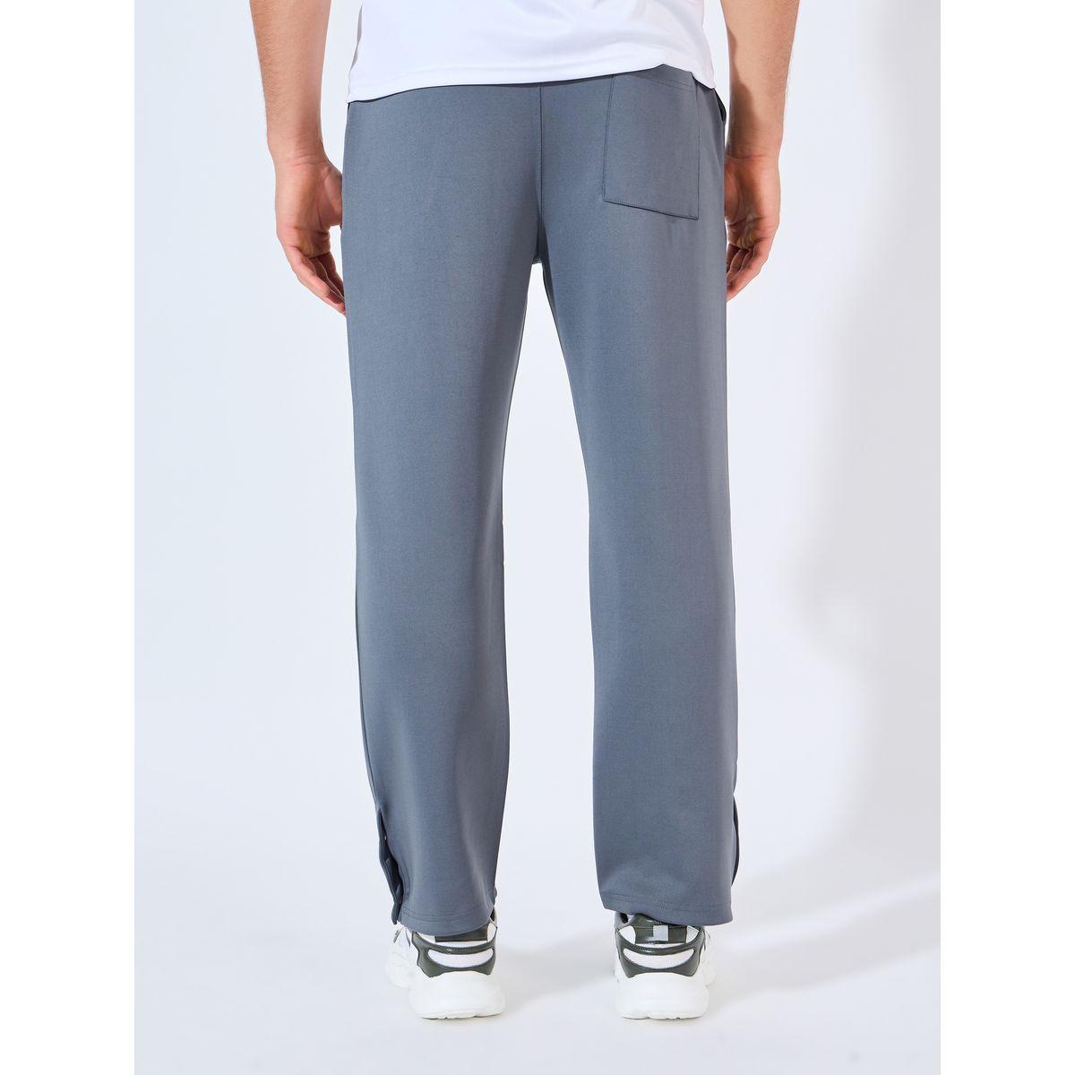 Styli Active Relaxed Fit Open Hem Scuba Pants With Bottom Snap Detail-men-clothing-sportswearandactivewear-bottoms-image-5