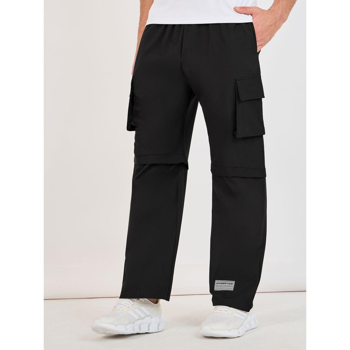 Styli Active Cargo Pocket Oversized Woven Athleisure Pants with Badge-men-clothing-sportswearandactivewear-bottoms-image-3