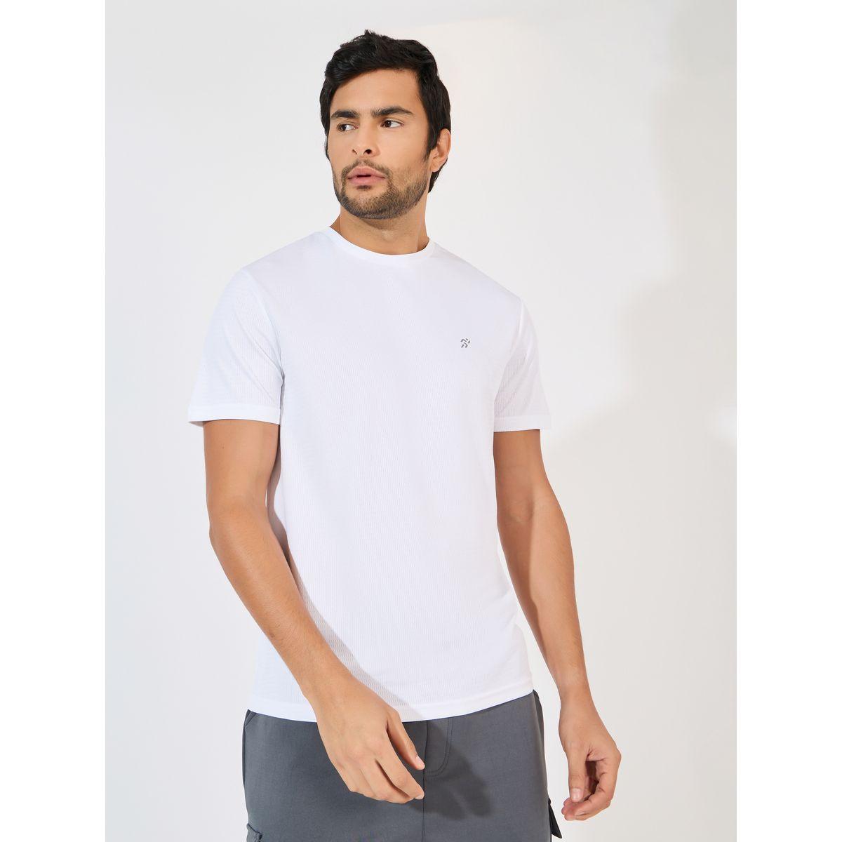 Styli Active Soft Texture Reflective Logo Workout T-Shirt-men-clothing-sportswearandactivewear-tshirtsandpolos-image-1