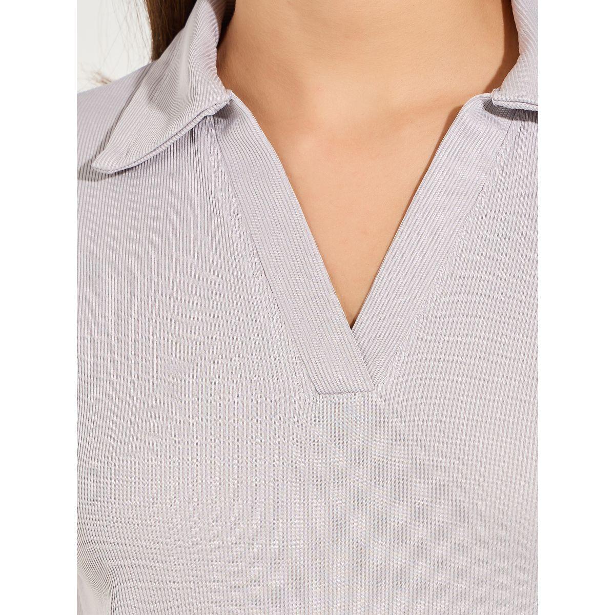 Styli Regular Fit Solid Short Sleeve Polo T-Shirt-women-clothing-tshirts-image-3