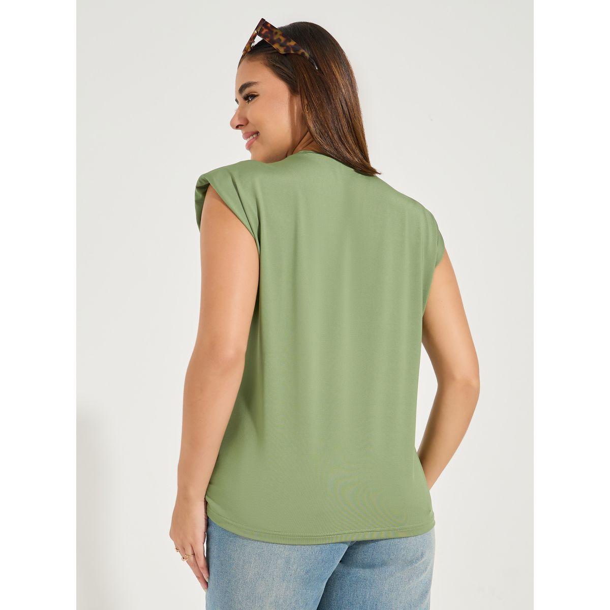 Styli Regular Fit Embroidered Slogan T-Shirt with Padded Sleeves-women-clothing-tshirts-image-5