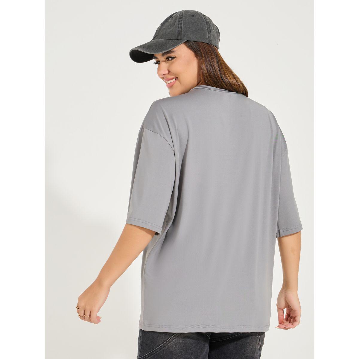 Styli Oversized Patch Label Inspired T-Shirt with Dropped Shoulder-women-clothing-tshirts-image-6