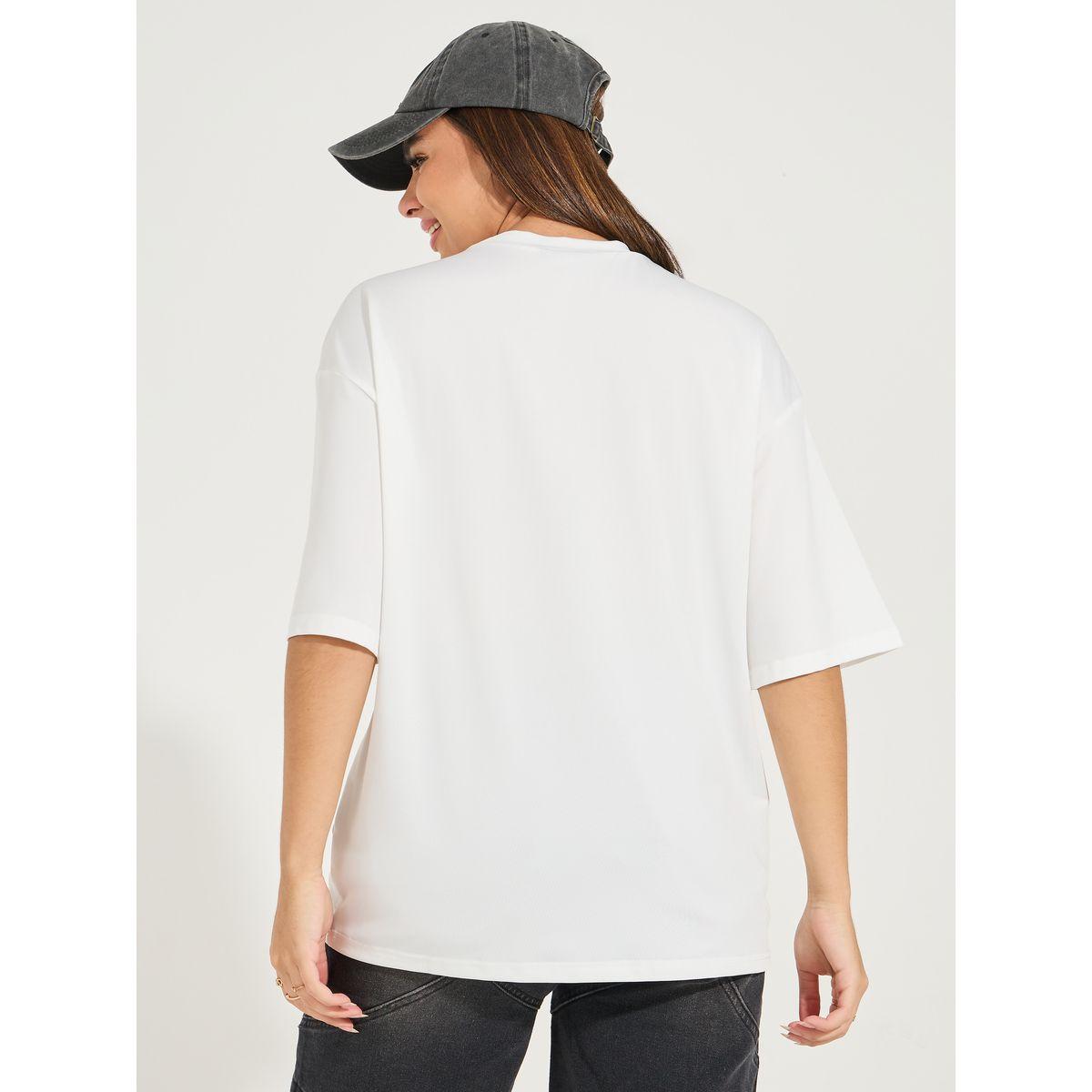 Styli Oversized Patch Label Inspired T-Shirt with Dropped Shoulder-women-clothing-tshirts-image-5