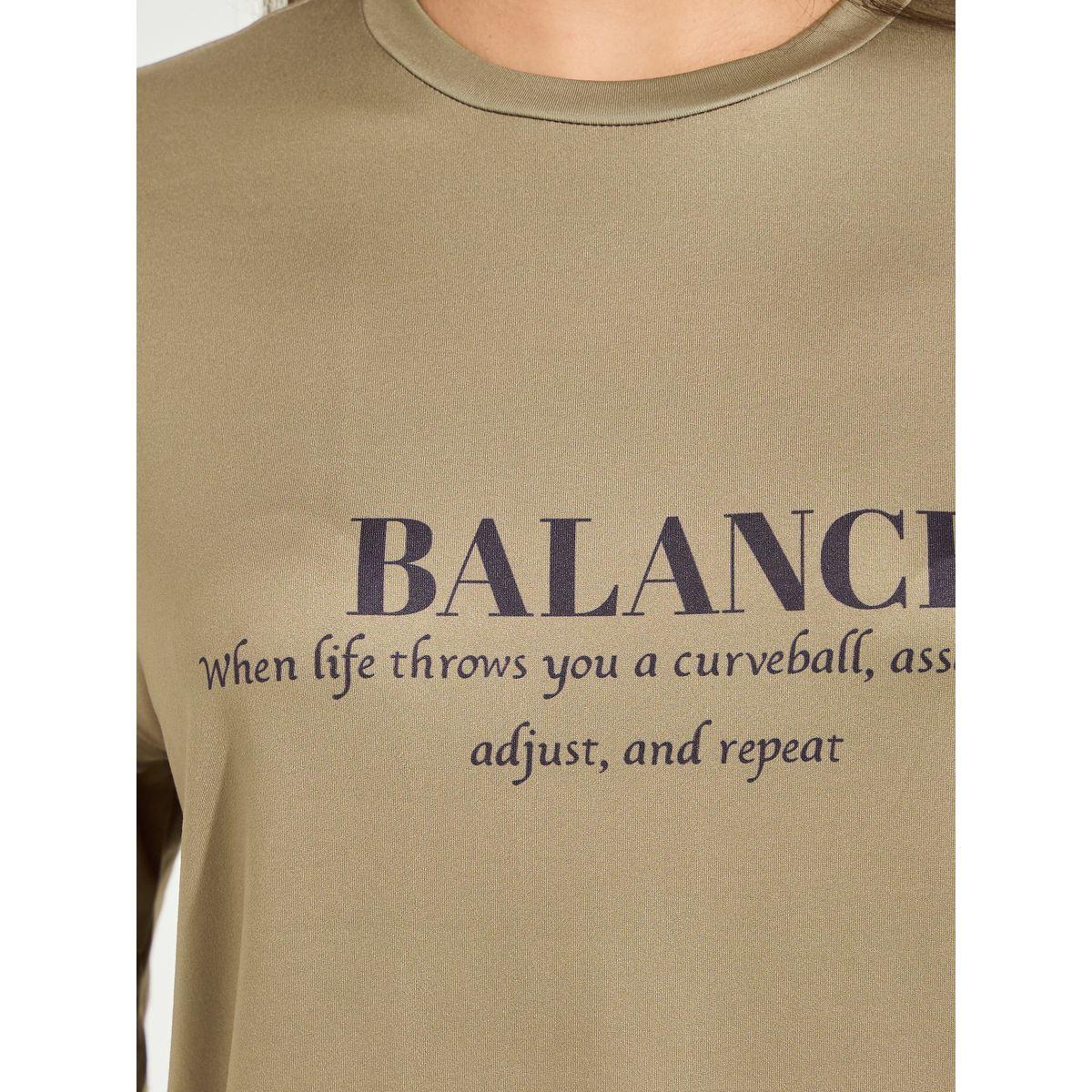 Styli Oversized Balance Slogan T-Shirt with Dropped Shoulder-women-clothing-tshirts-image-4