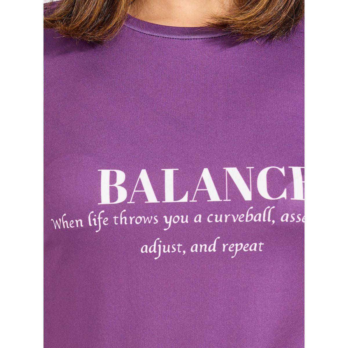Styli Oversized Balance Slogan T-Shirt with Dropped Shoulder-women-clothing-tshirts-image-4