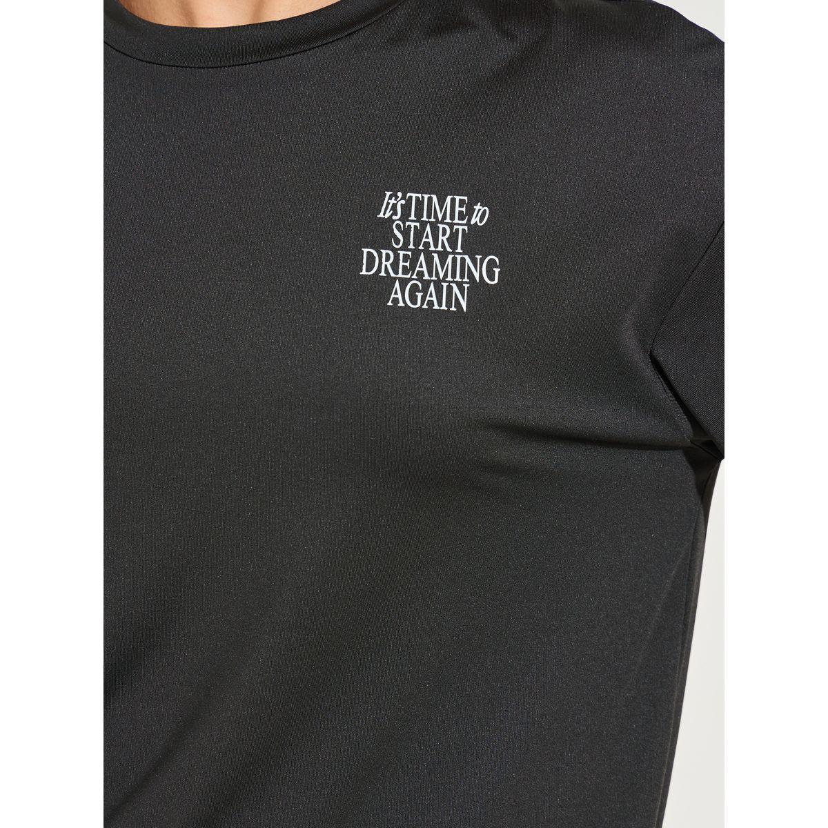 Styli Oversized Start Dreaming Slogan T-Shirt with Dropped Shoulder-women-clothing-tshirts-image-4