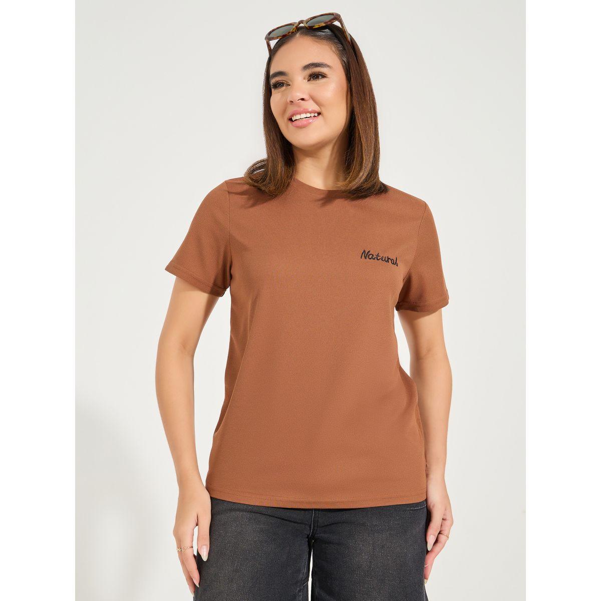 Styli Regular Fit Embroidery Detail Short Sleeve T-Shirt-women-clothing-tshirts-image-2