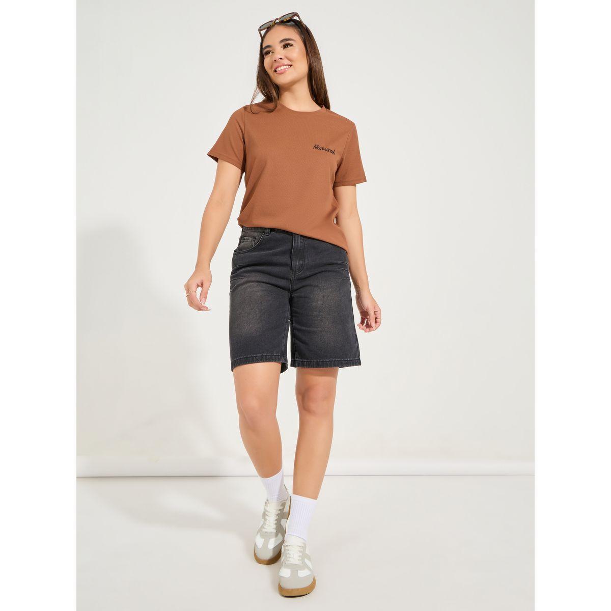 Styli Regular Fit Embroidery Detail Short Sleeve T-Shirt-women-clothing-tshirts-image-3