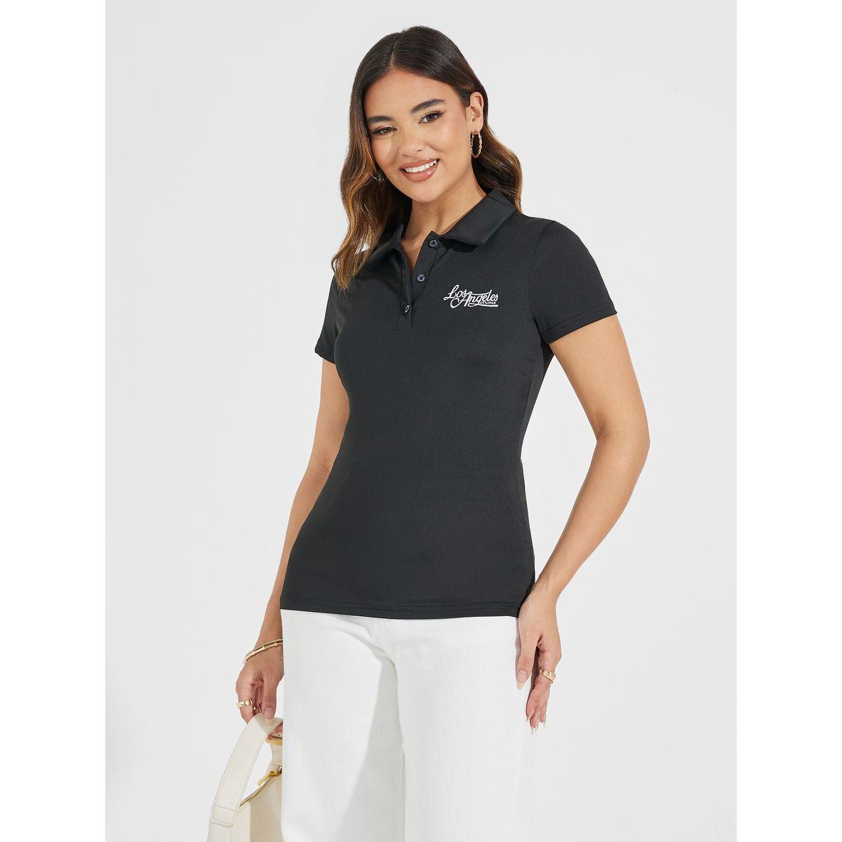 Styli Fitted Embroidery Slogan Polo T-Shirt-women-clothing-tshirts-image-3