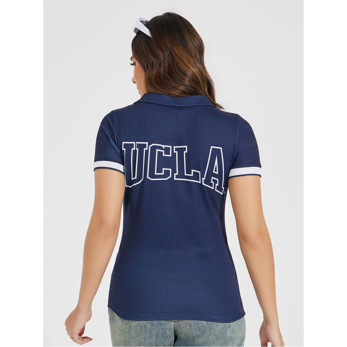 تيشيرت بولو بطبعة كتابة واكمام قصيرة-women-clothing-tshirts-image-6