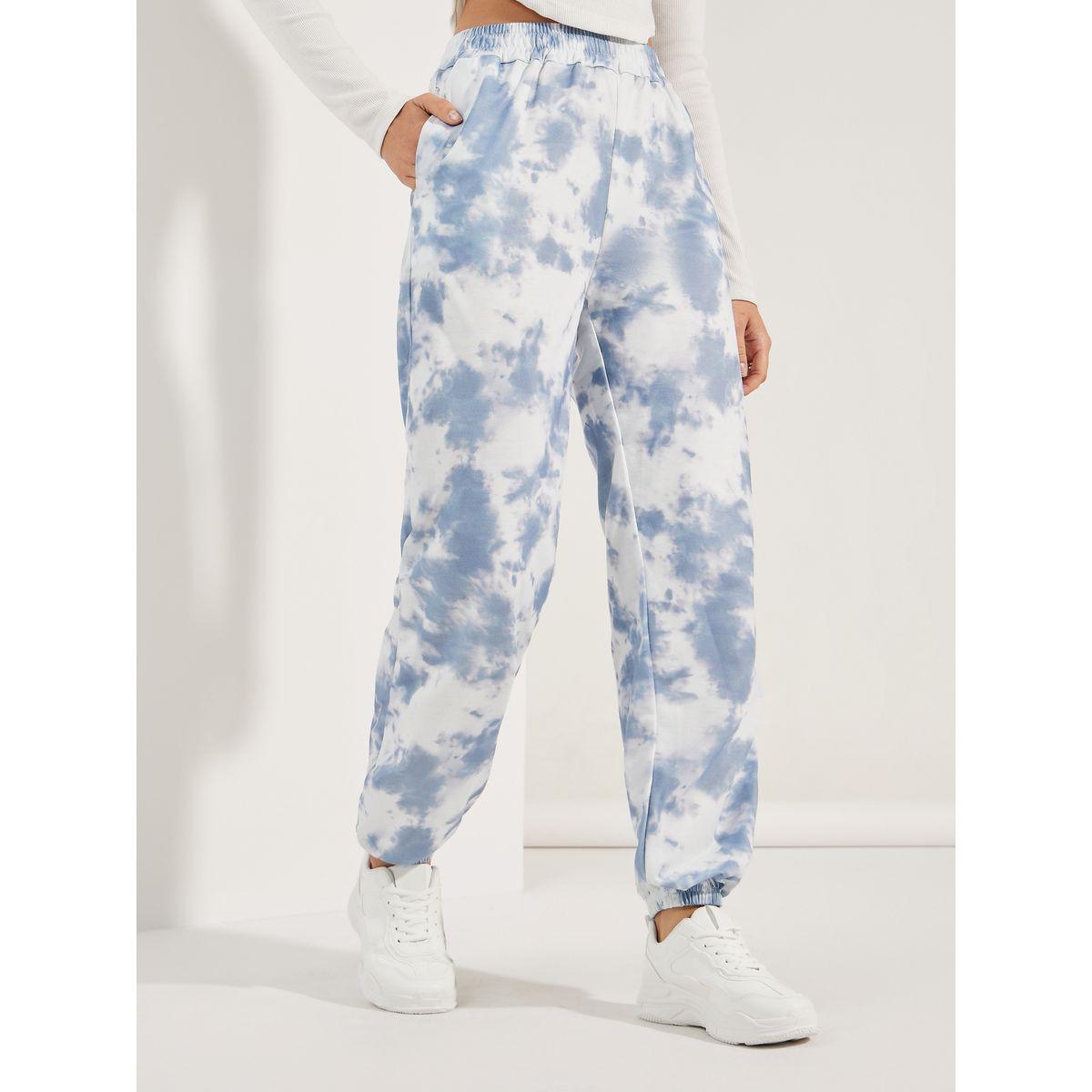 جوغر تاي داي مع حواف بأساور-women-clothing-bottoms-joggers-image-2