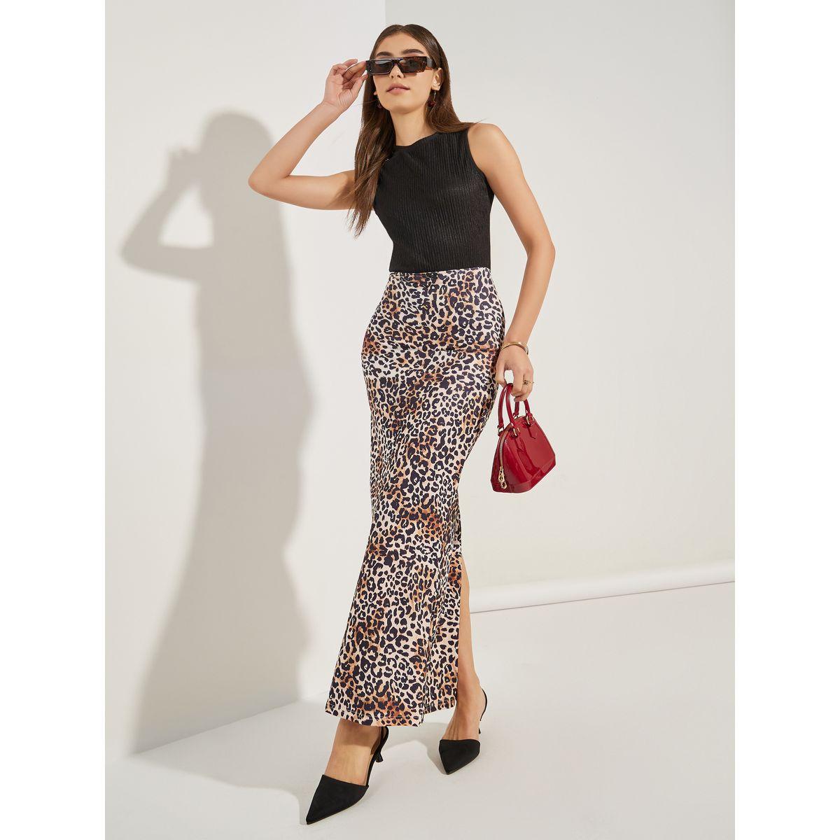 Styli Animal Print Straight Fit Maxi Skirt-women-clothing-bottoms-skirts-image-1