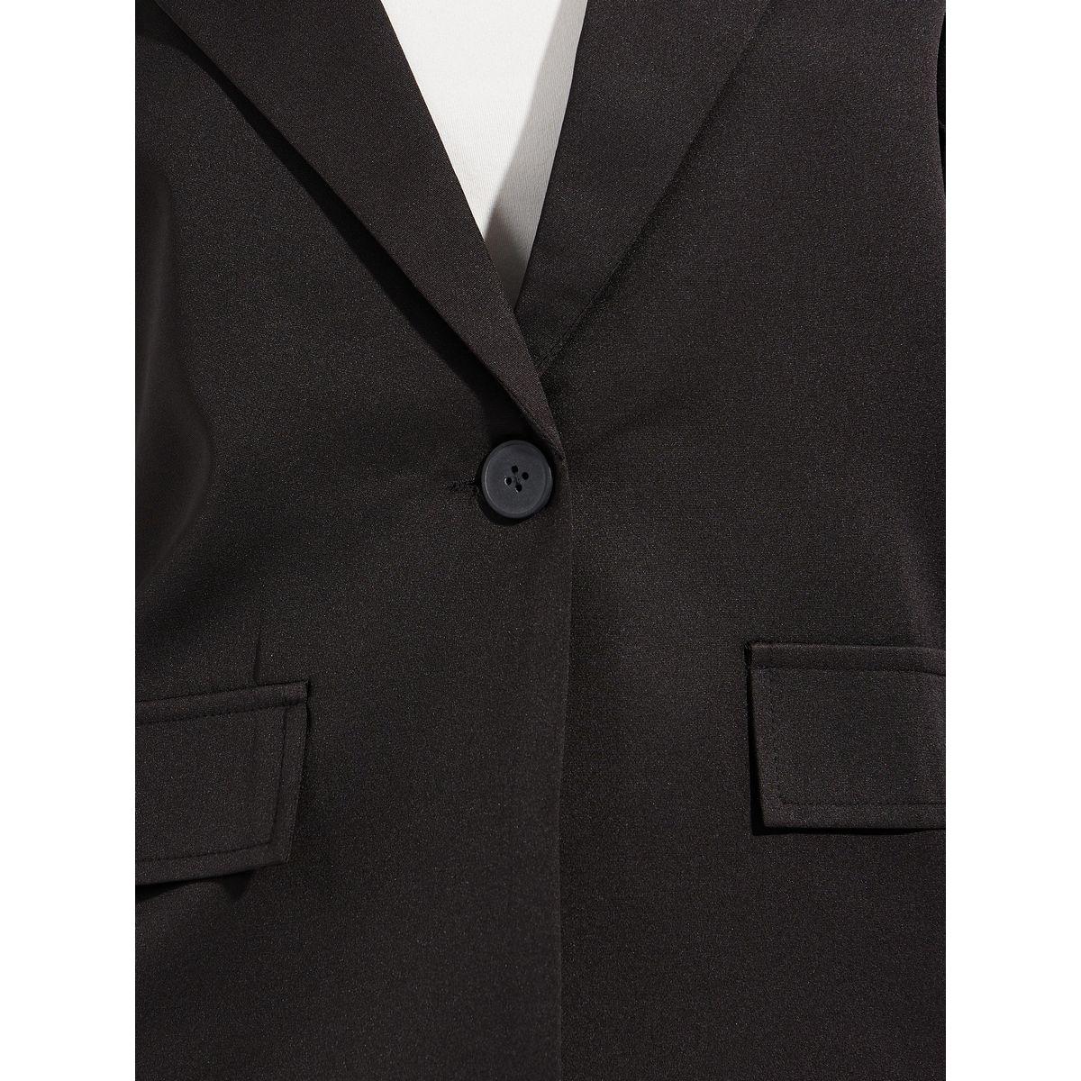 Styli Solid Lapel Collar Blazer & Trousers Co-Ords-women-clothing-coordsets-image-3